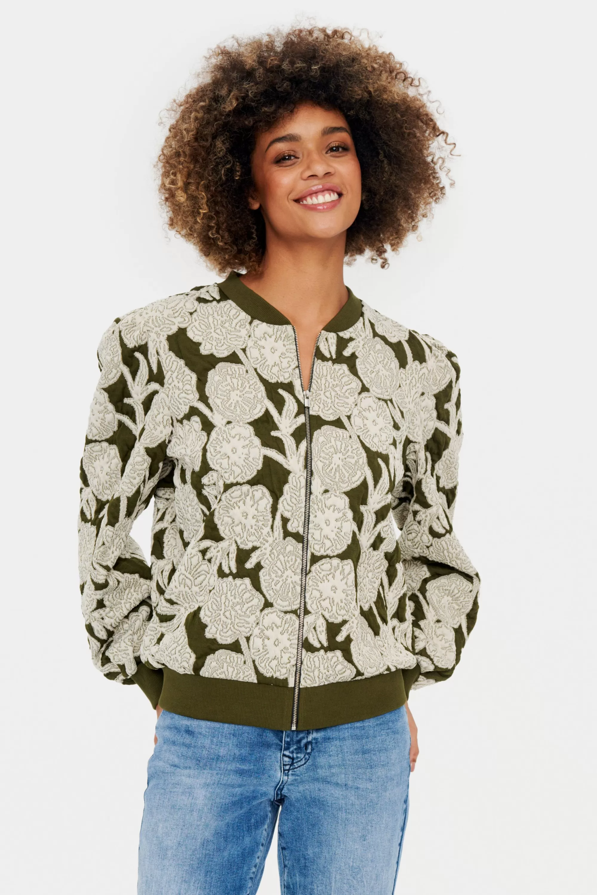 SaintTropez AbnaSZ Cardigan ArmyGreen Sale