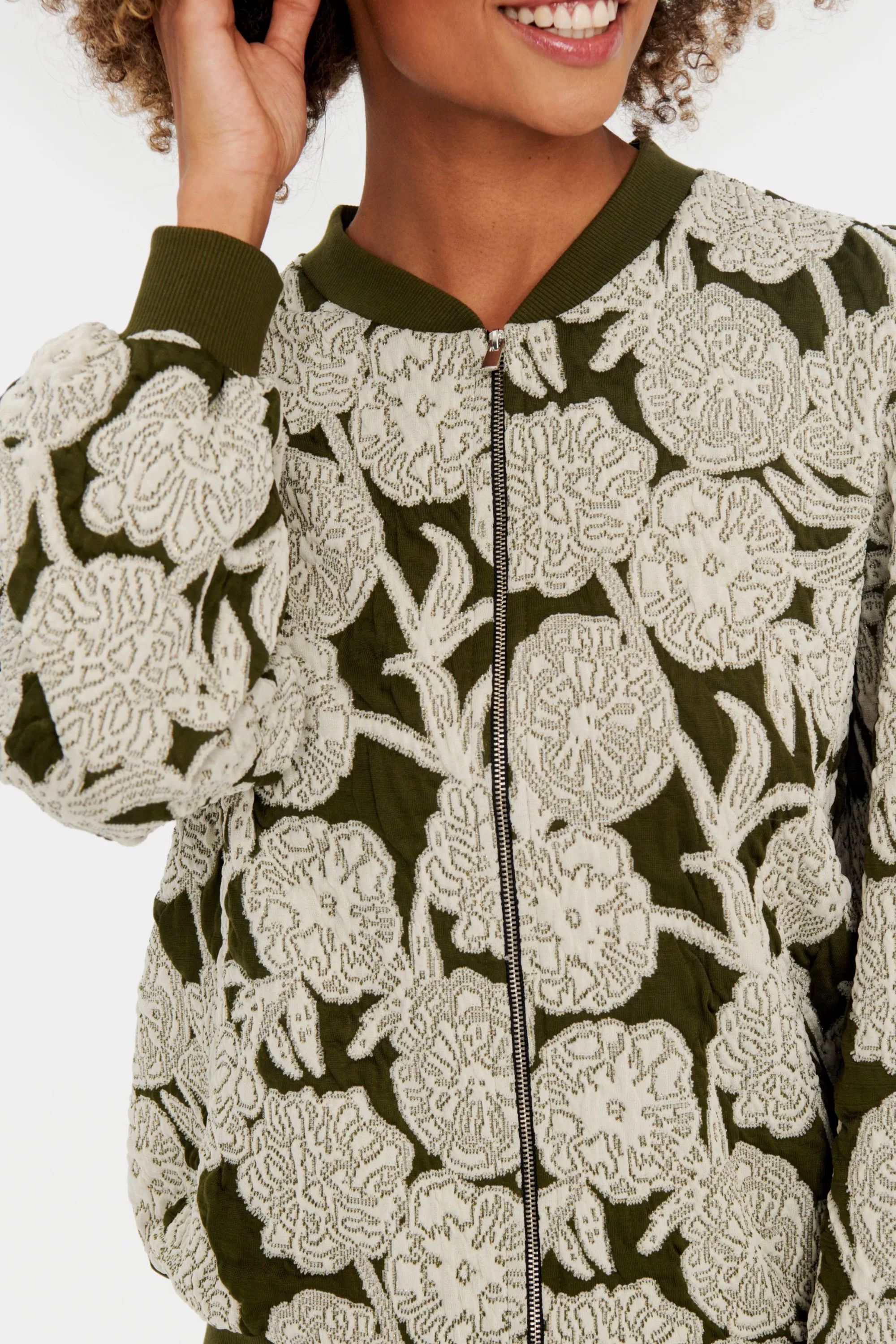 SaintTropez AbnaSZ Cardigan ArmyGreen Sale