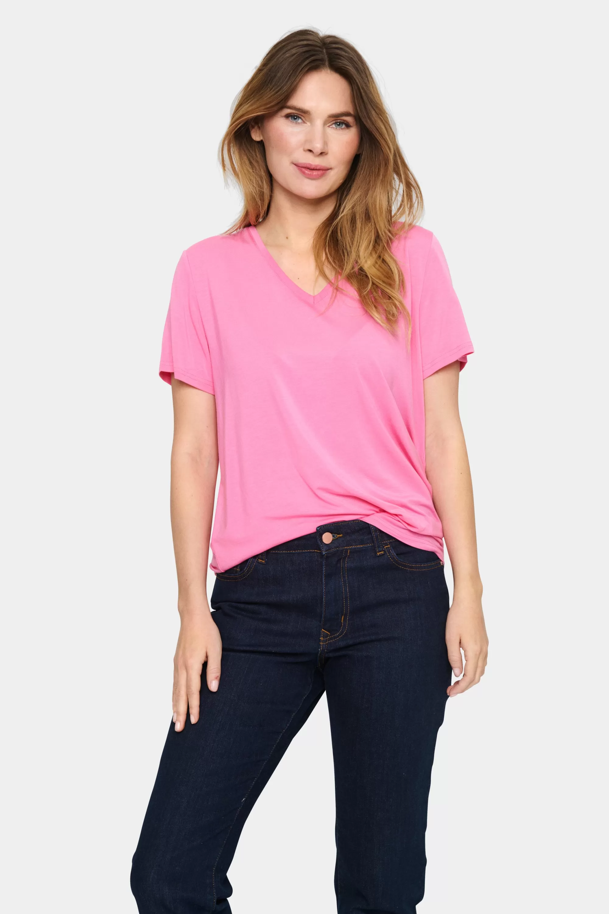 SaintTropez AdeliaSZ T-shirt PinkCosmos Flash Sale