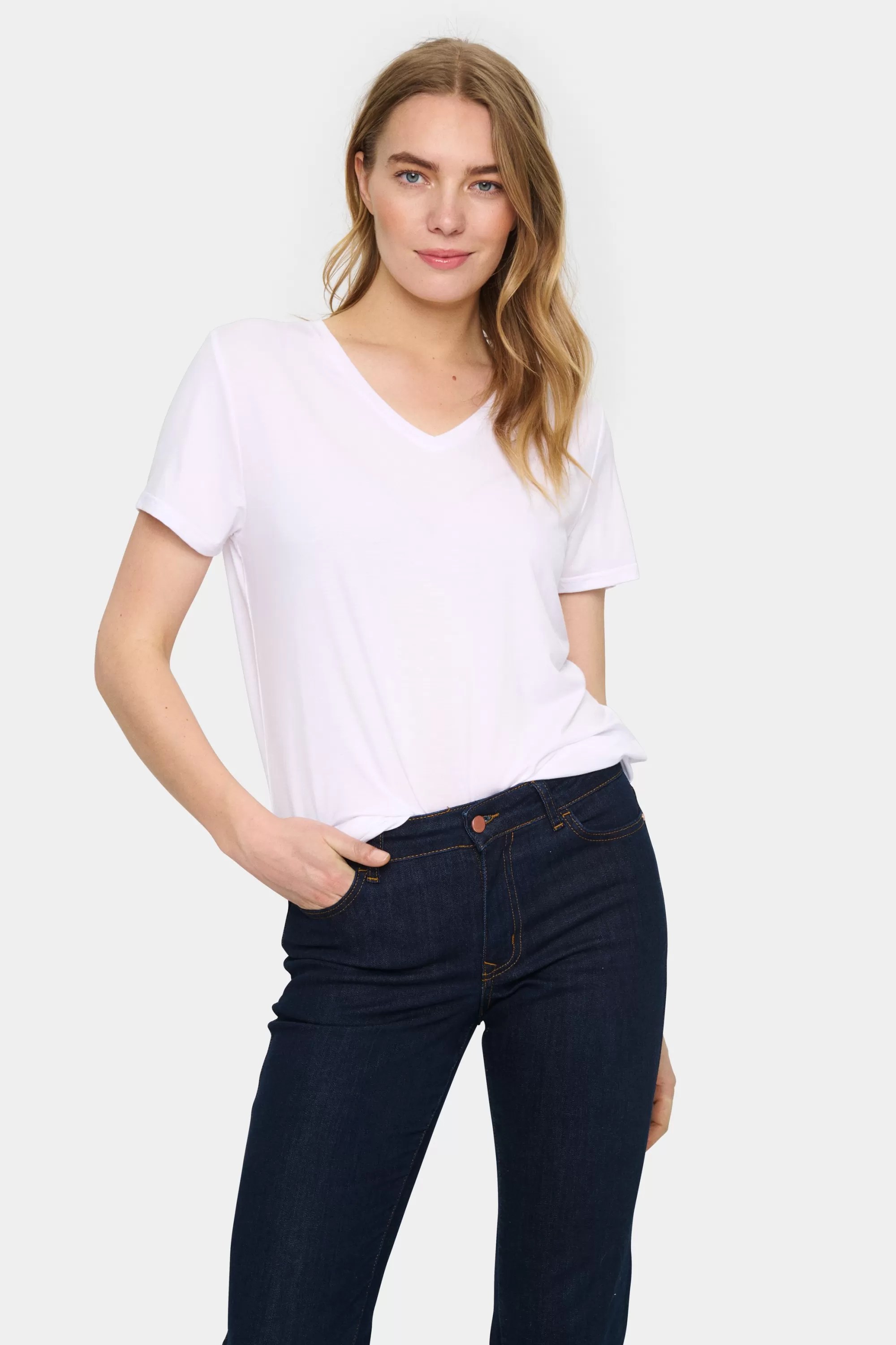 SaintTropez AdeliaSZ T-shirt BrightWhite Sale