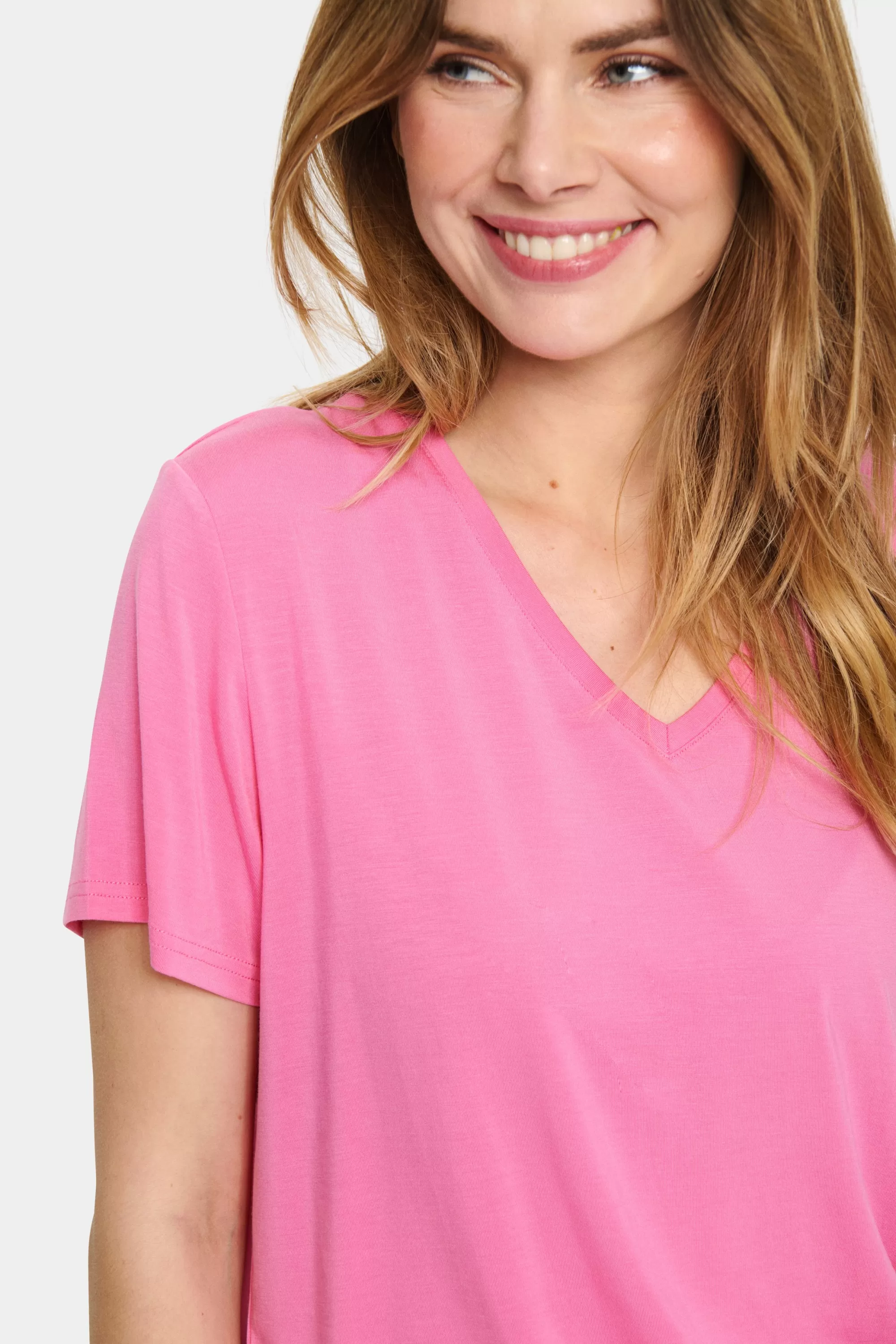 SaintTropez AdeliaSZ T-shirt PinkCosmos Flash Sale