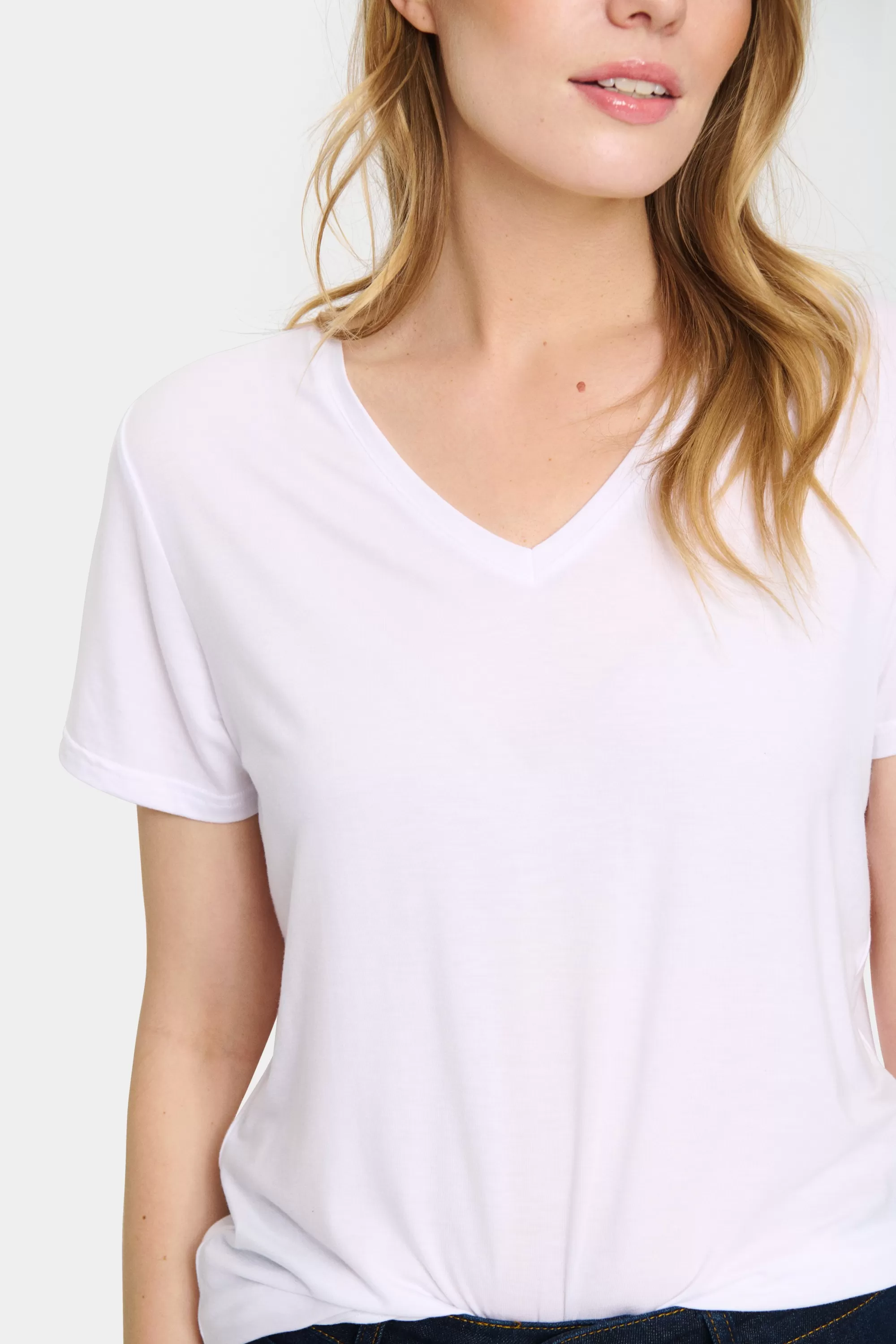 SaintTropez AdeliaSZ T-shirt BrightWhite Sale