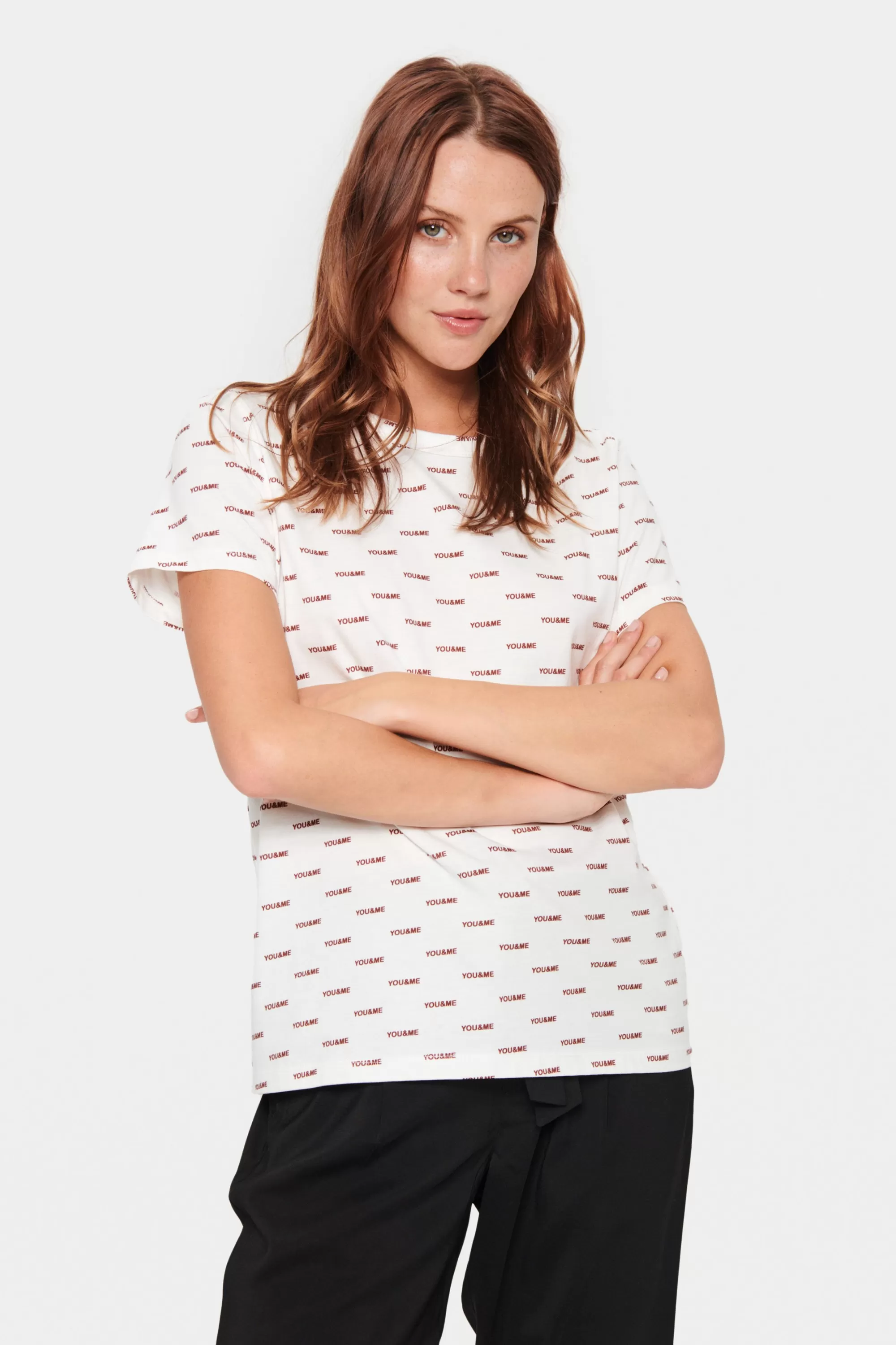 SaintTropez Alana T-shirt BrightWhite Hot