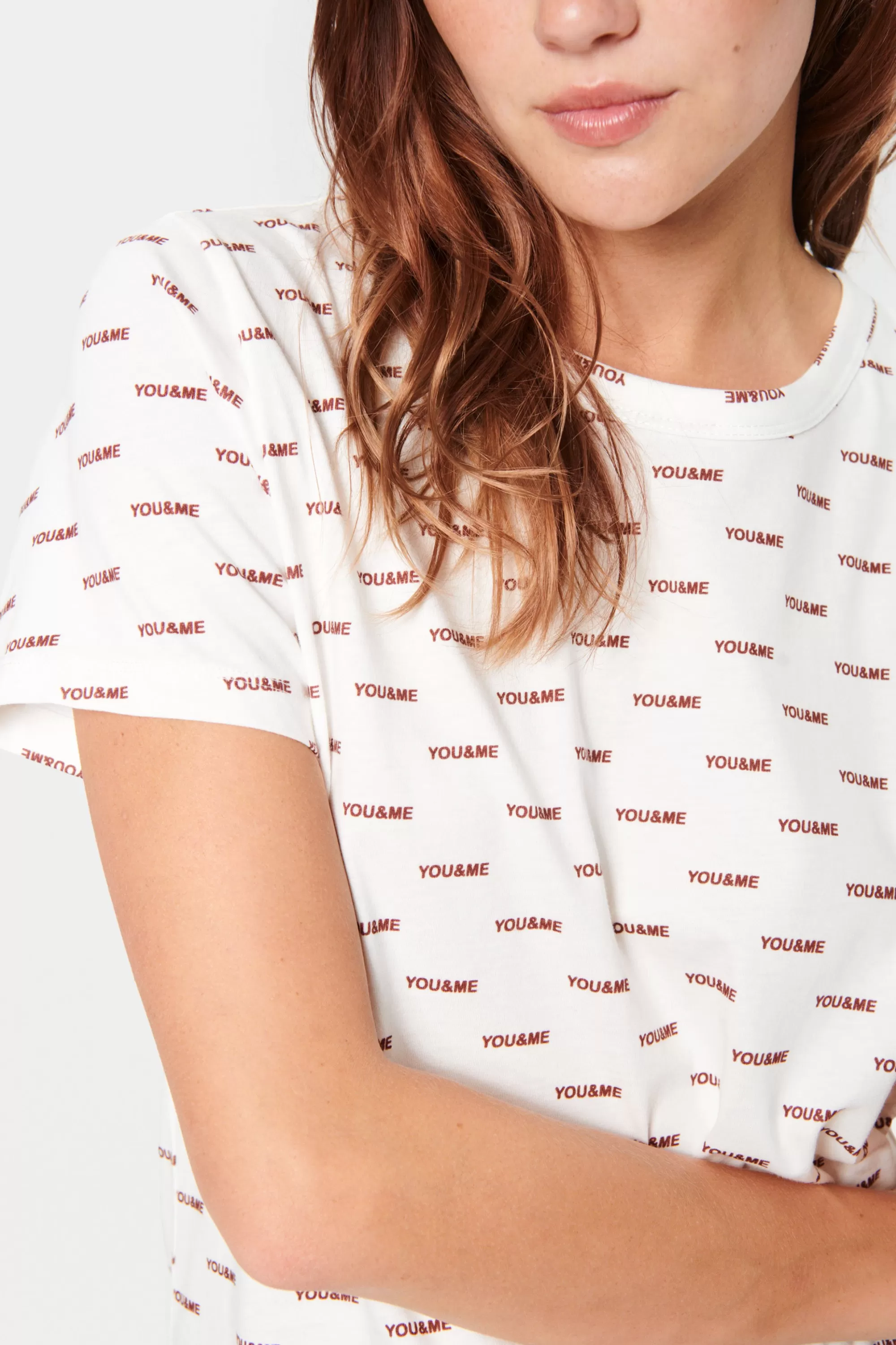 SaintTropez Alana T-shirt BrightWhite Hot