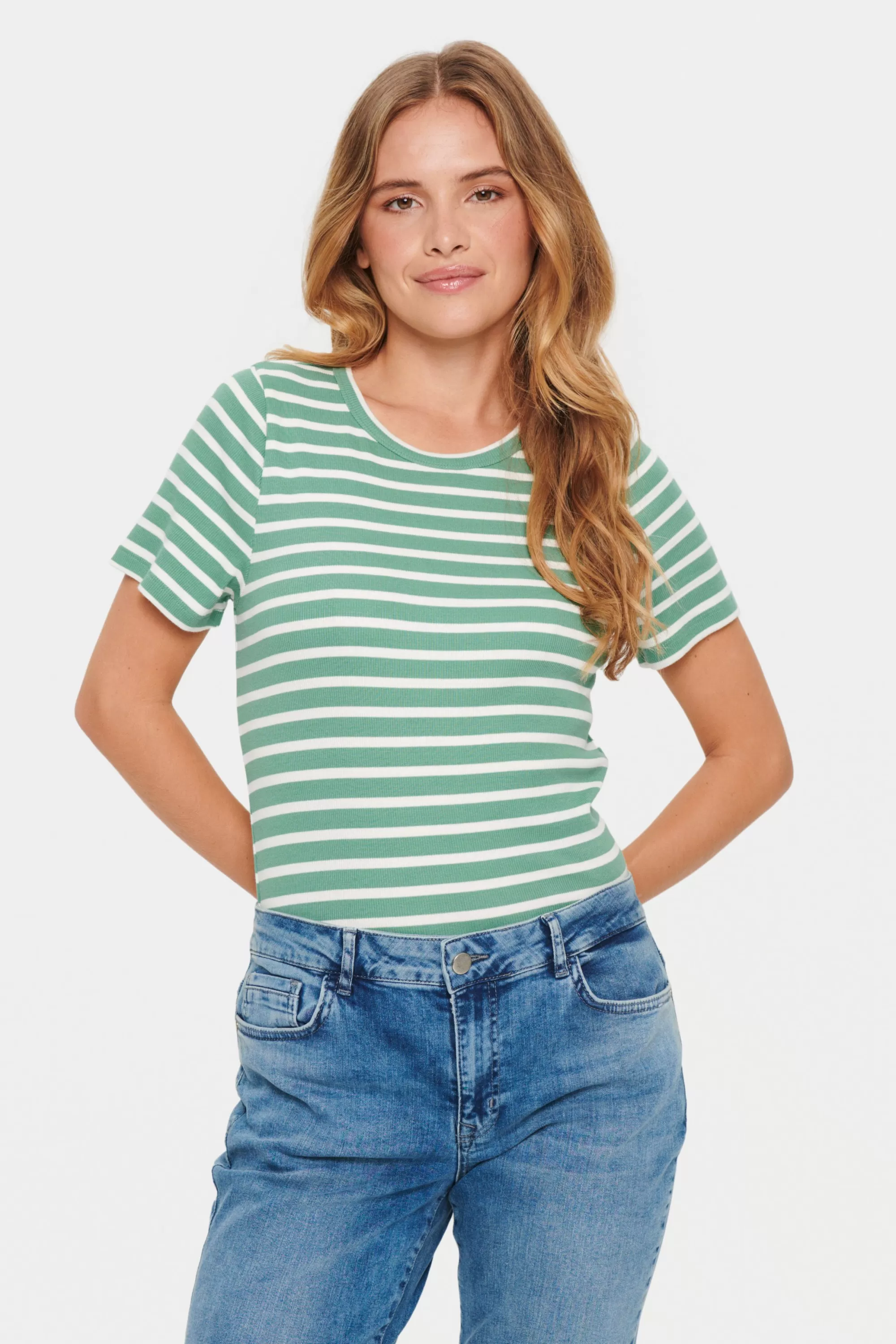 SaintTropez AsterSZ T-shirt FrostySpruce Clearance