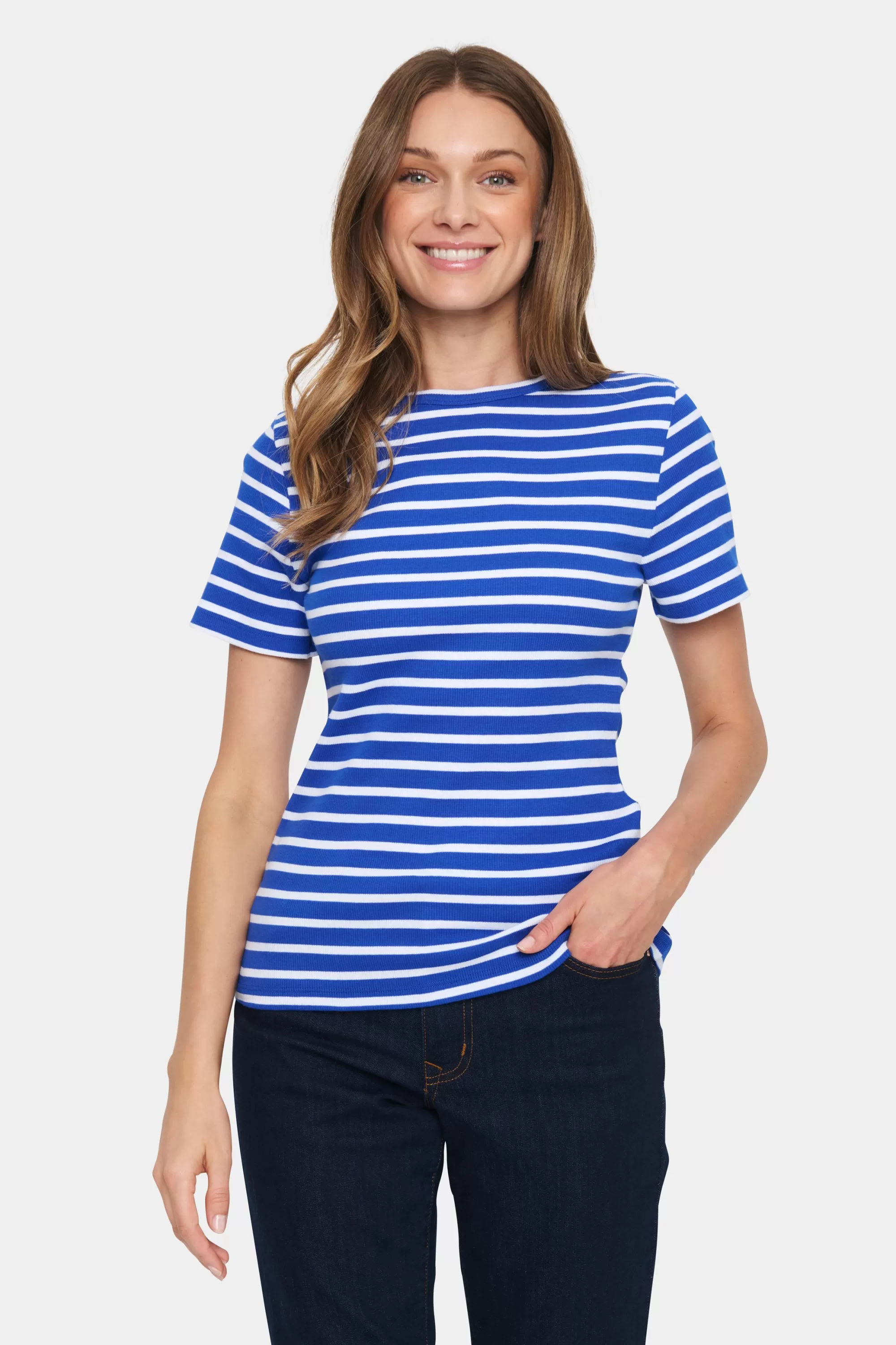 SaintTropez AsterSZ T-shirt SurfBlue Cheap