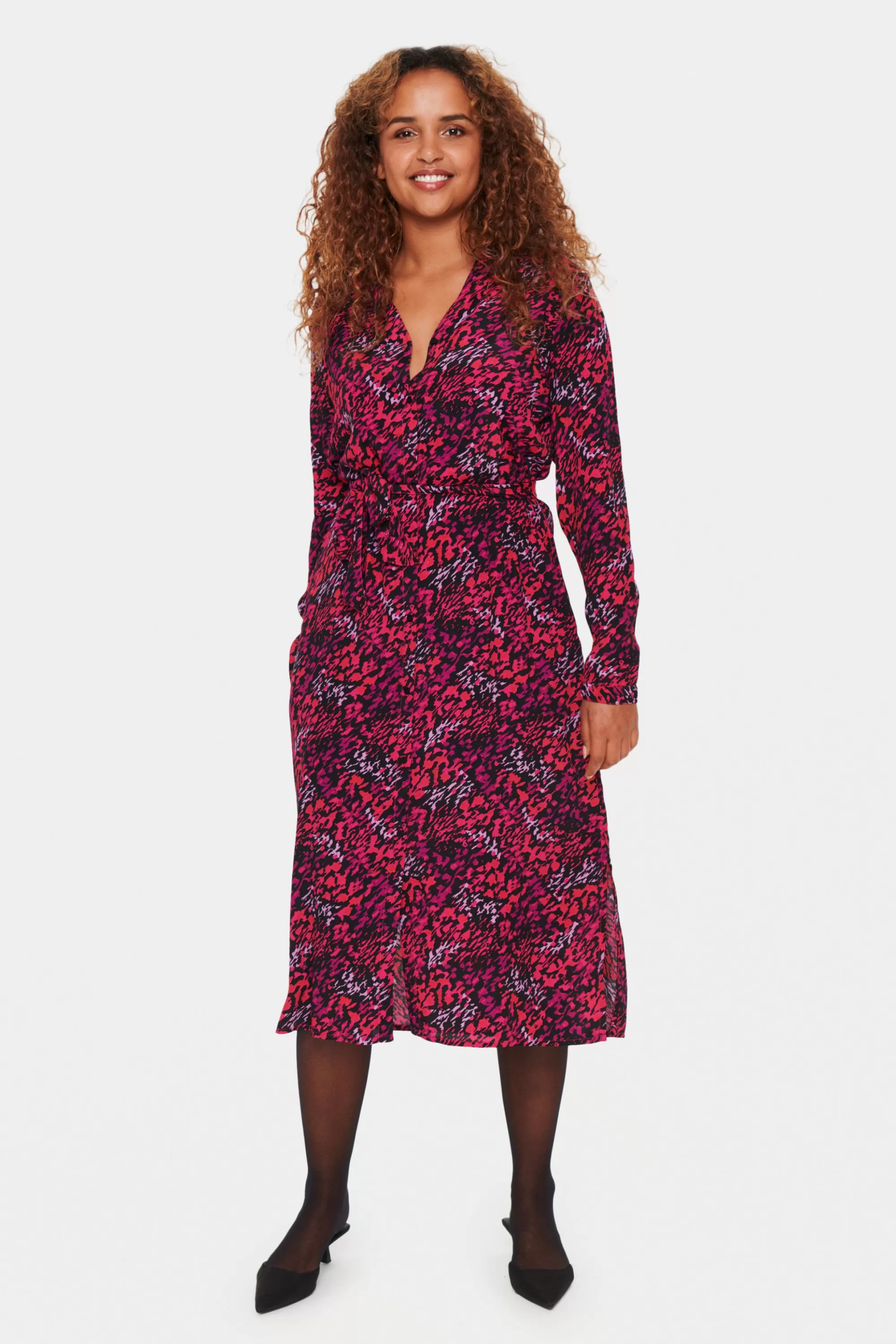 SaintTropez BlancaSZ Klänning WinterberryBrushedBlooms Discount