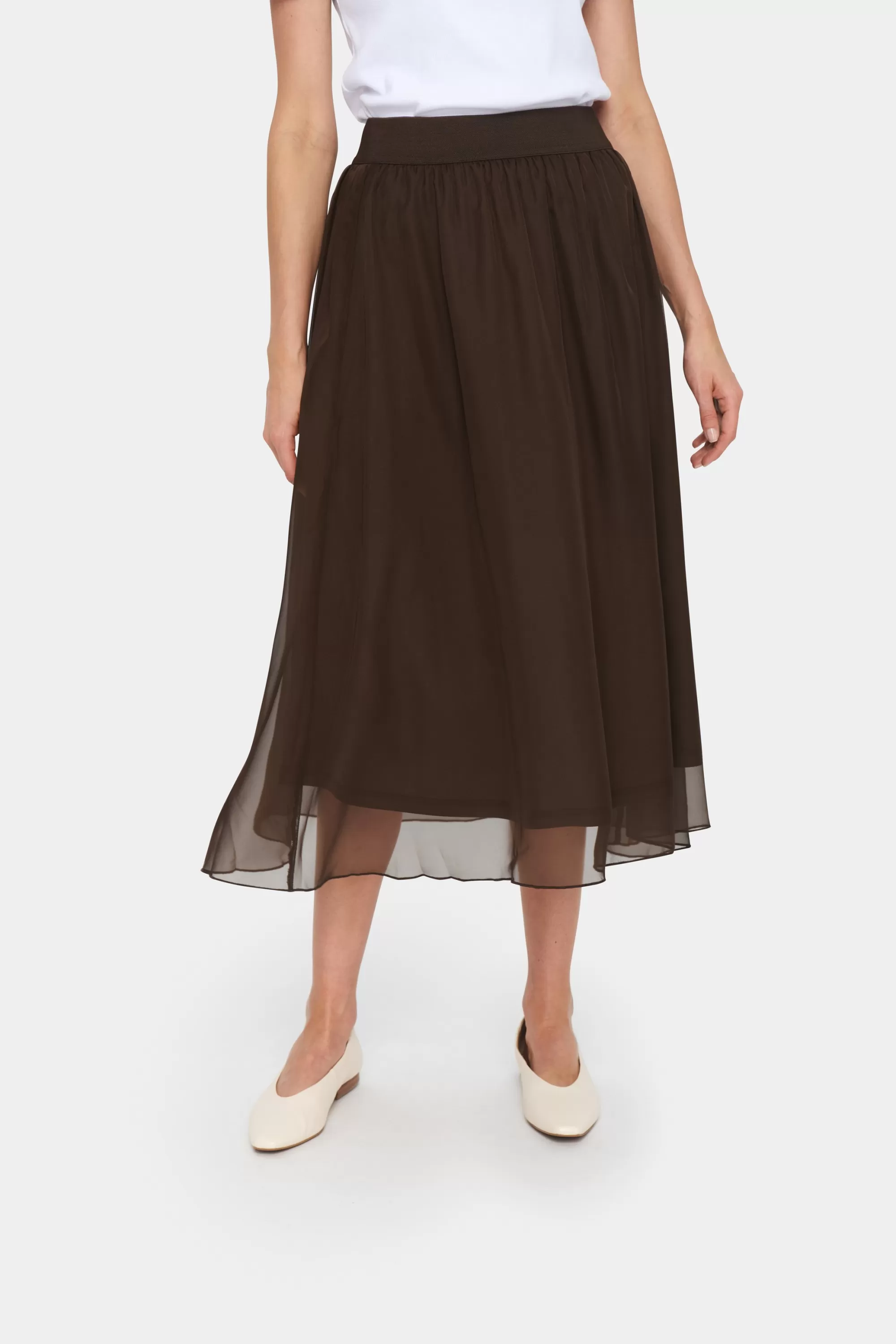SaintTropez CoralSZ Kjol ChocolateBrown Best Sale