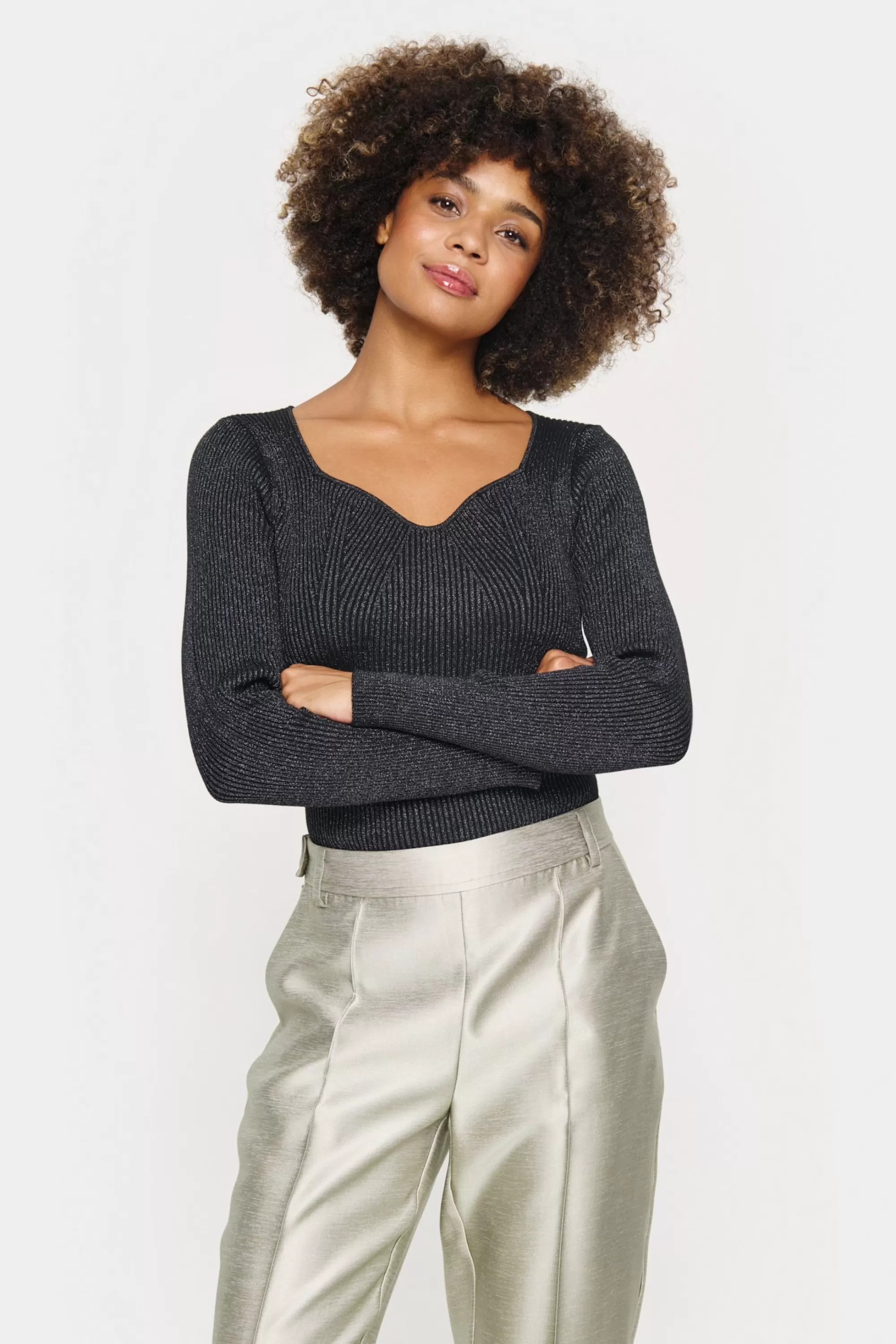 SaintTropez DagnySZ Pullover Black Best Sale