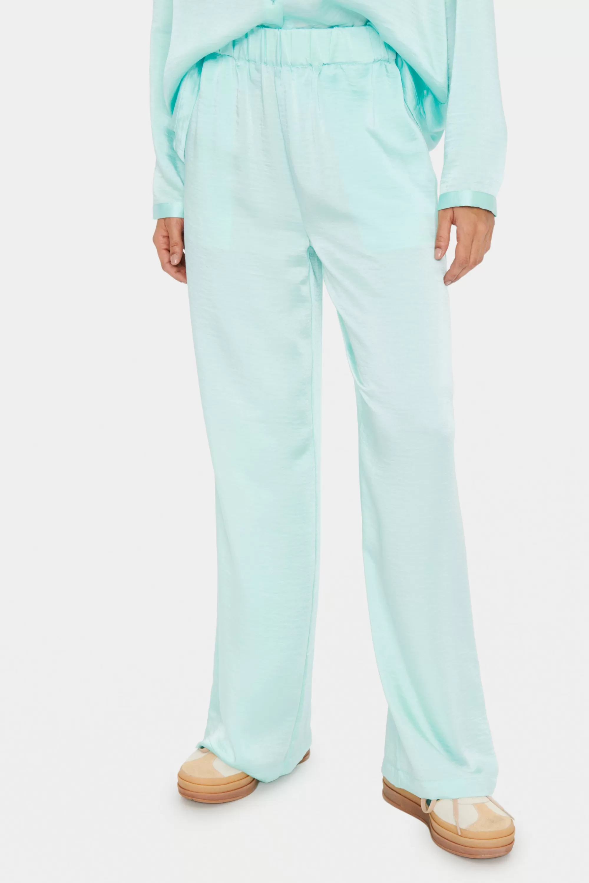SaintTropez DinneSZ Byxor PastelTurquoise Clearance