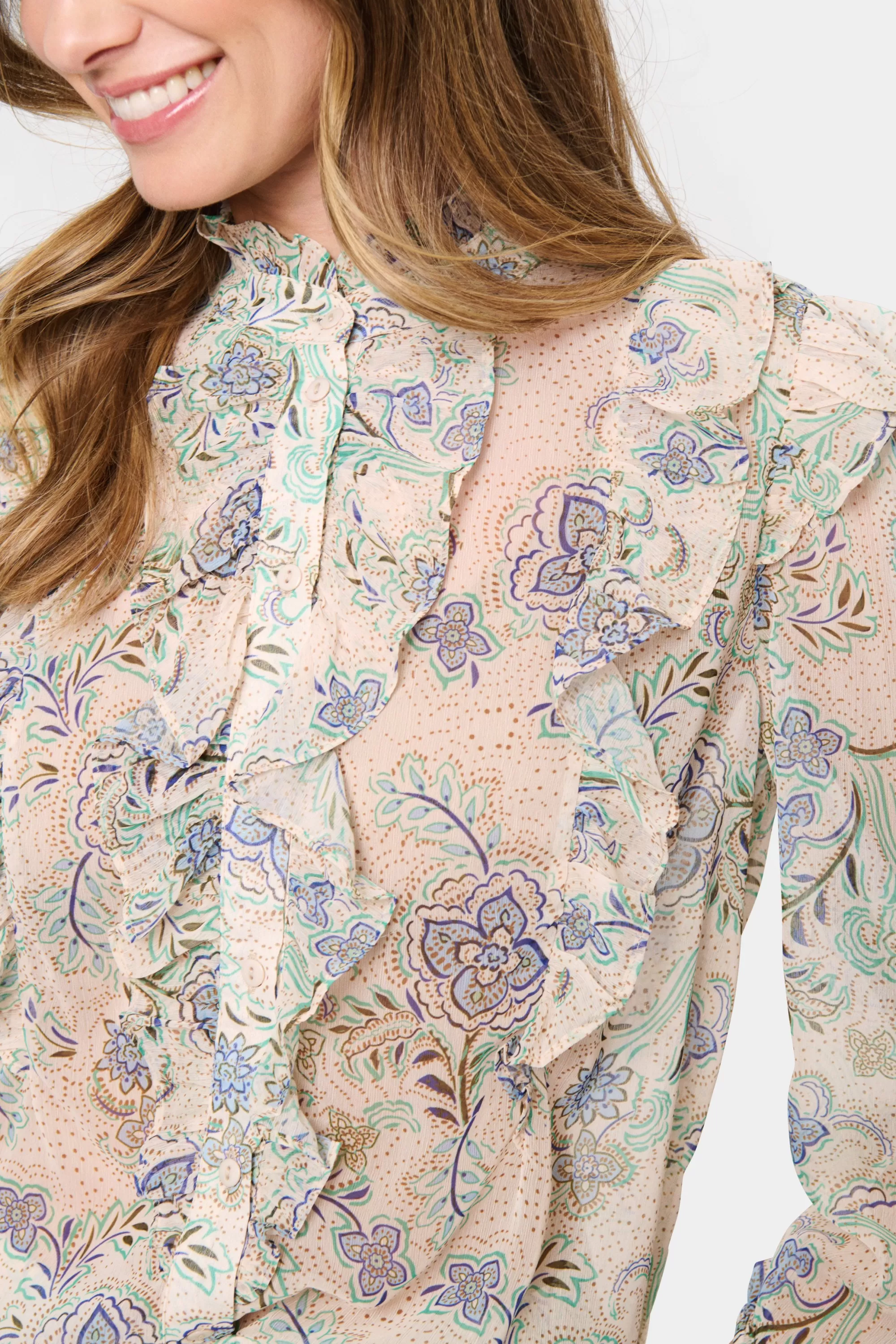 SaintTropez DojaSZ Skjorta CremeVintagePaisley Store