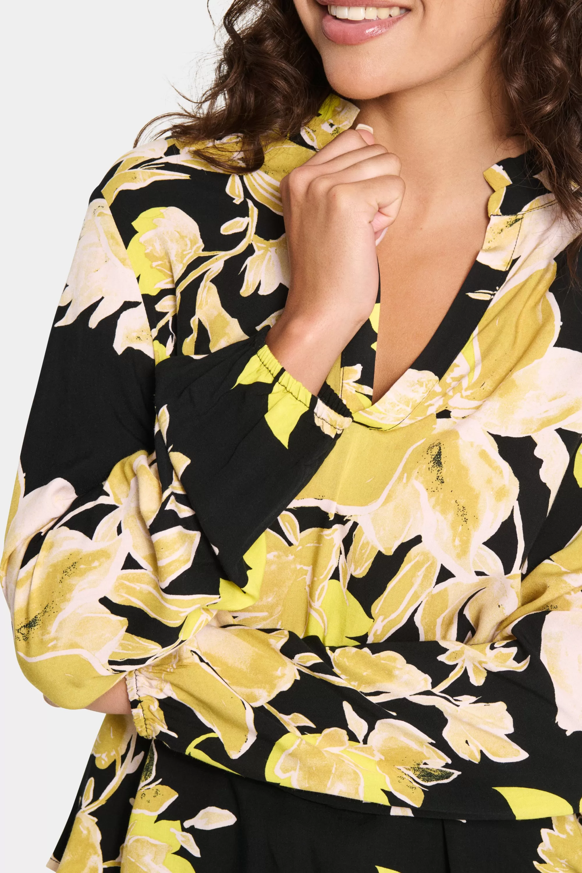 SaintTropez EdaSZ Blus BlackBurnishedFlorals Cheap
