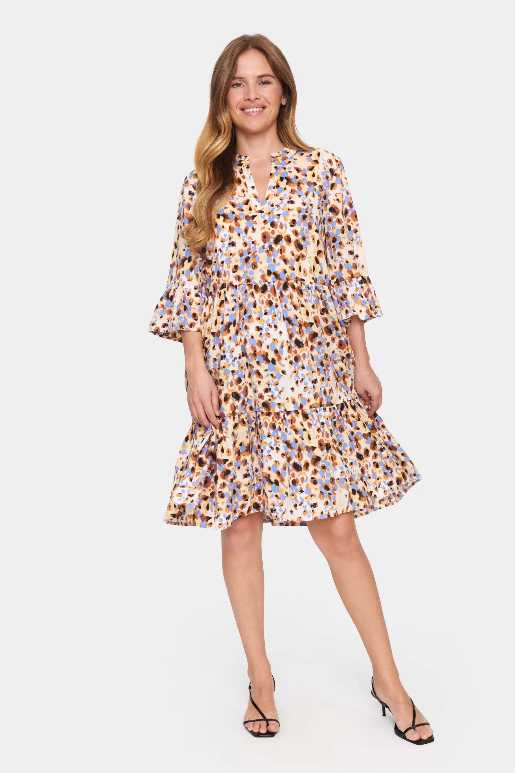 SaintTropez EdaSZ Klänning BirchDotLeopard Flash Sale