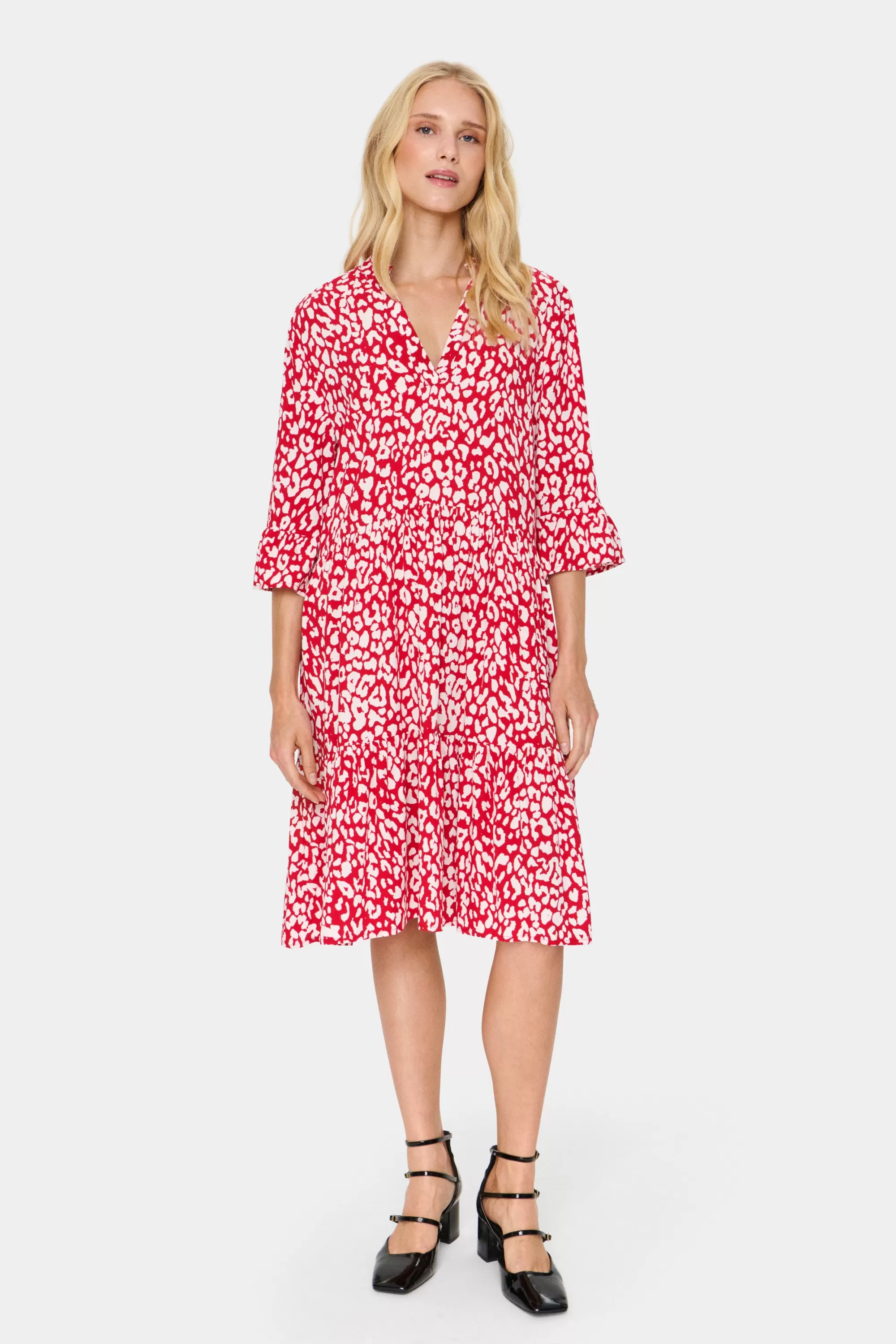 SaintTropez EdaSZ Klänning CrimsonLeopard Cheap