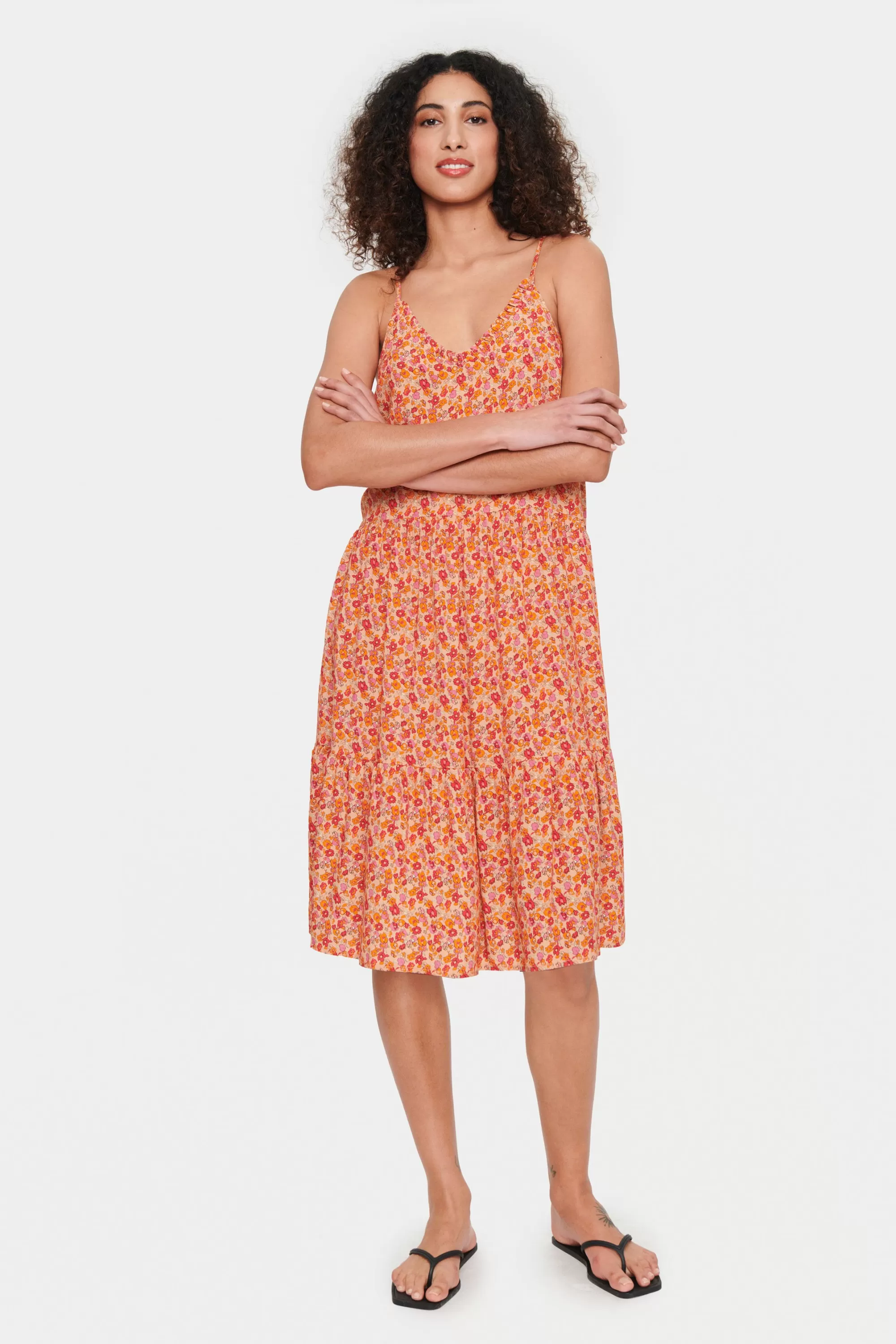 SaintTropez EdaSZ Klänning PeachBloomSmallBlooms Best Sale