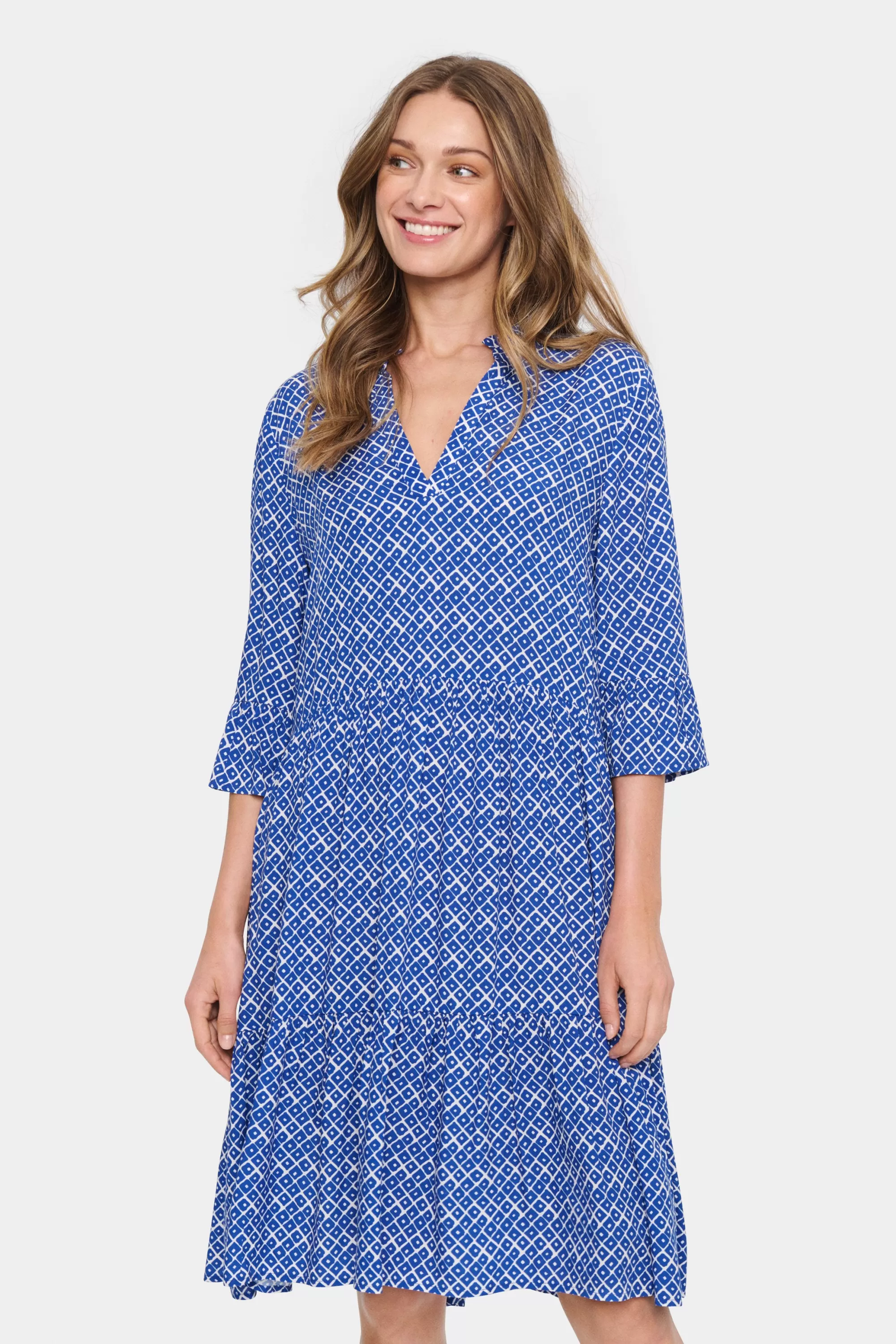 SaintTropez EdaSZ Klänning SurfBlueTiles Flash Sale
