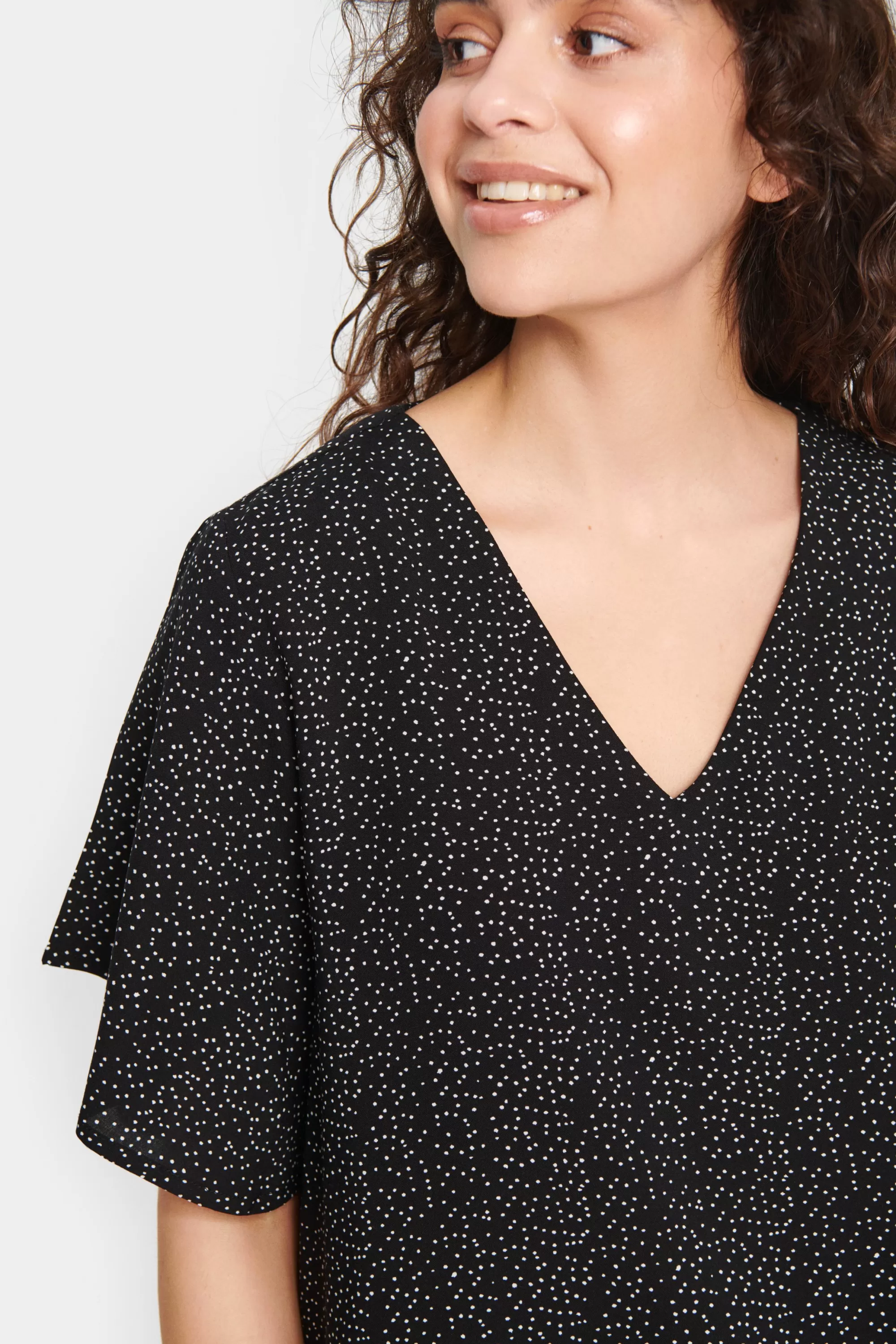 SaintTropez EduaSZ Blus BlackMiniDot Online