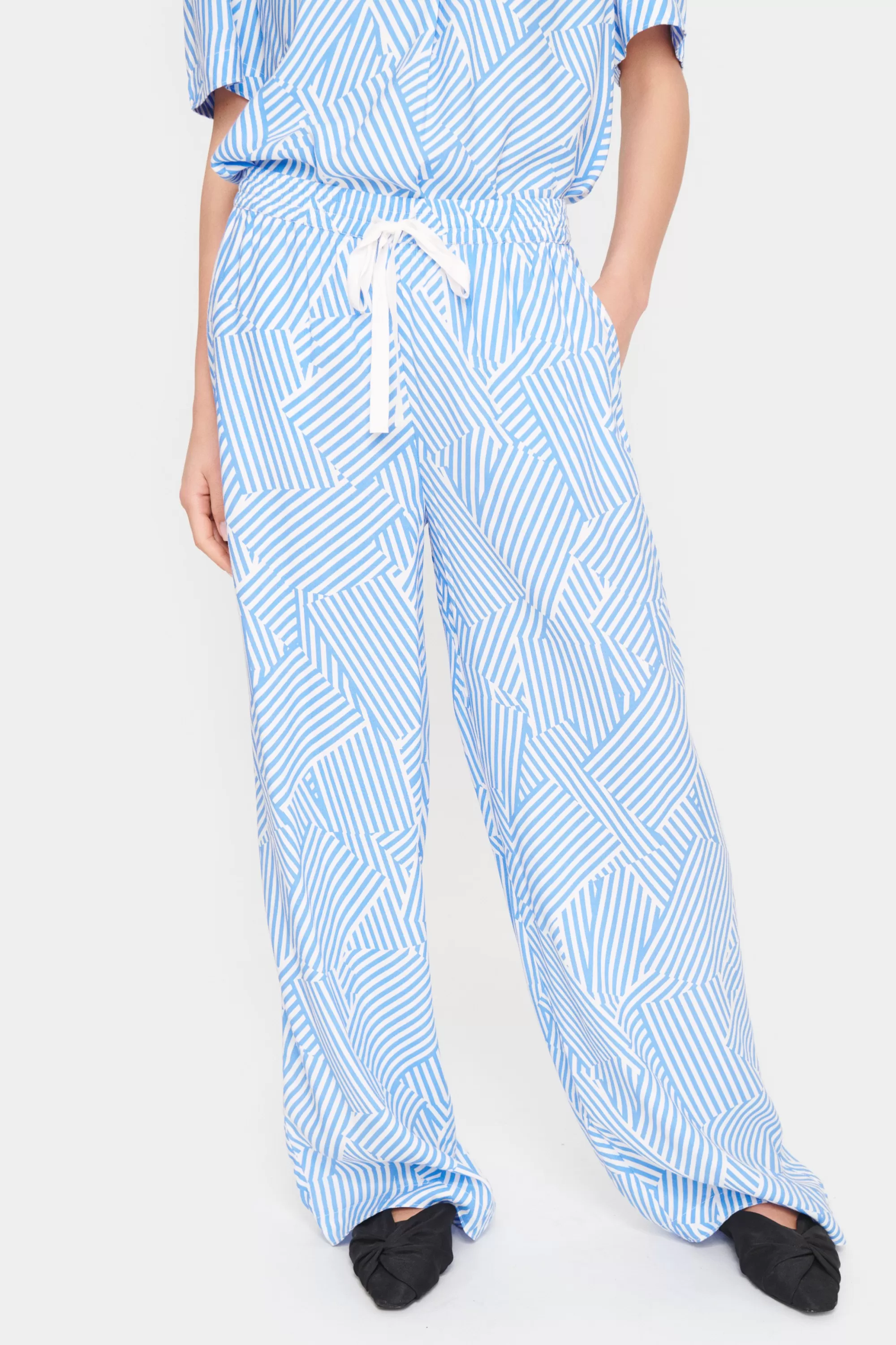 SaintTropez ElyseSZ Byxor MilkyB.BraidedStripes Shop