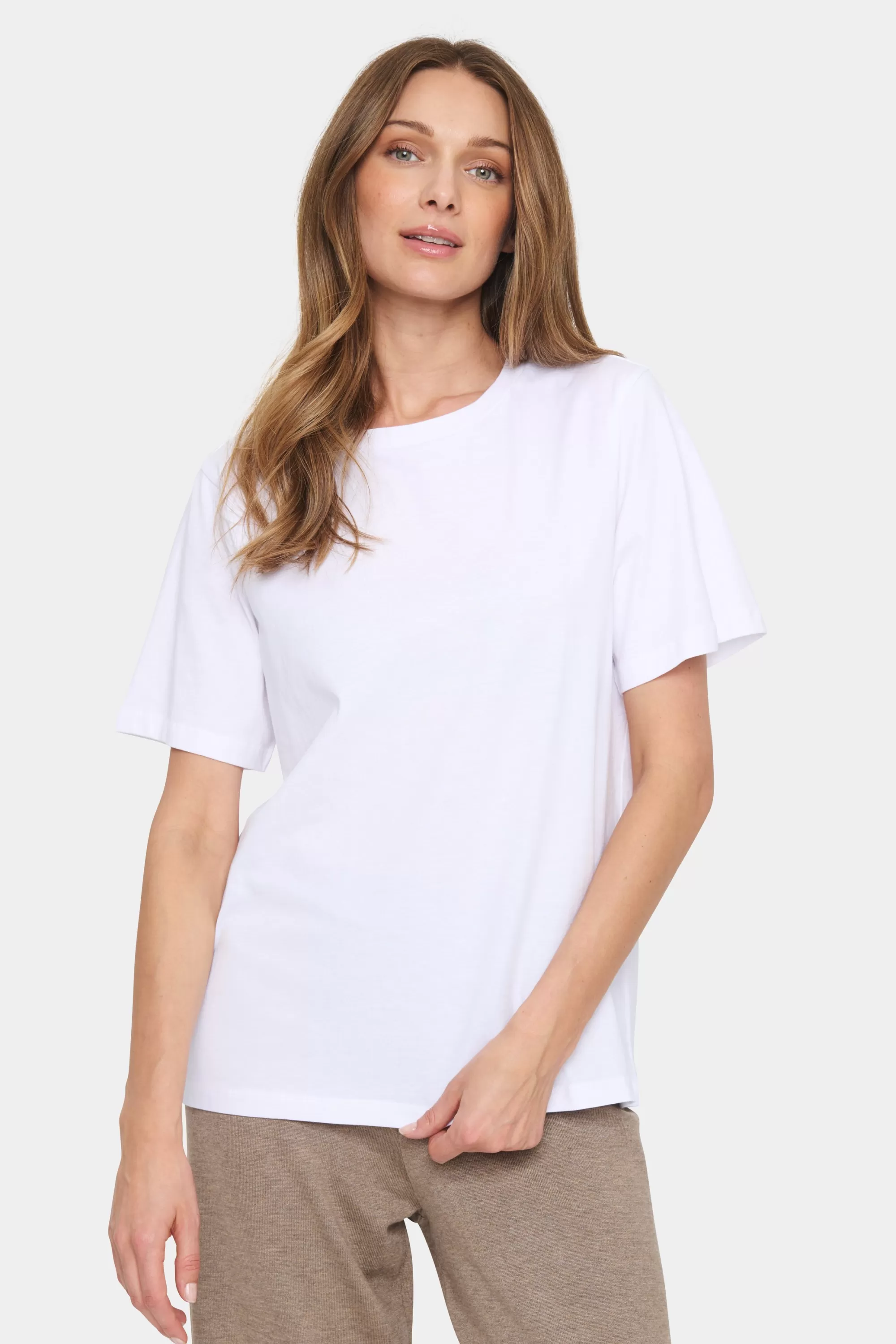 SaintTropez FariaSZ T-shirt BrightWhite Cheap