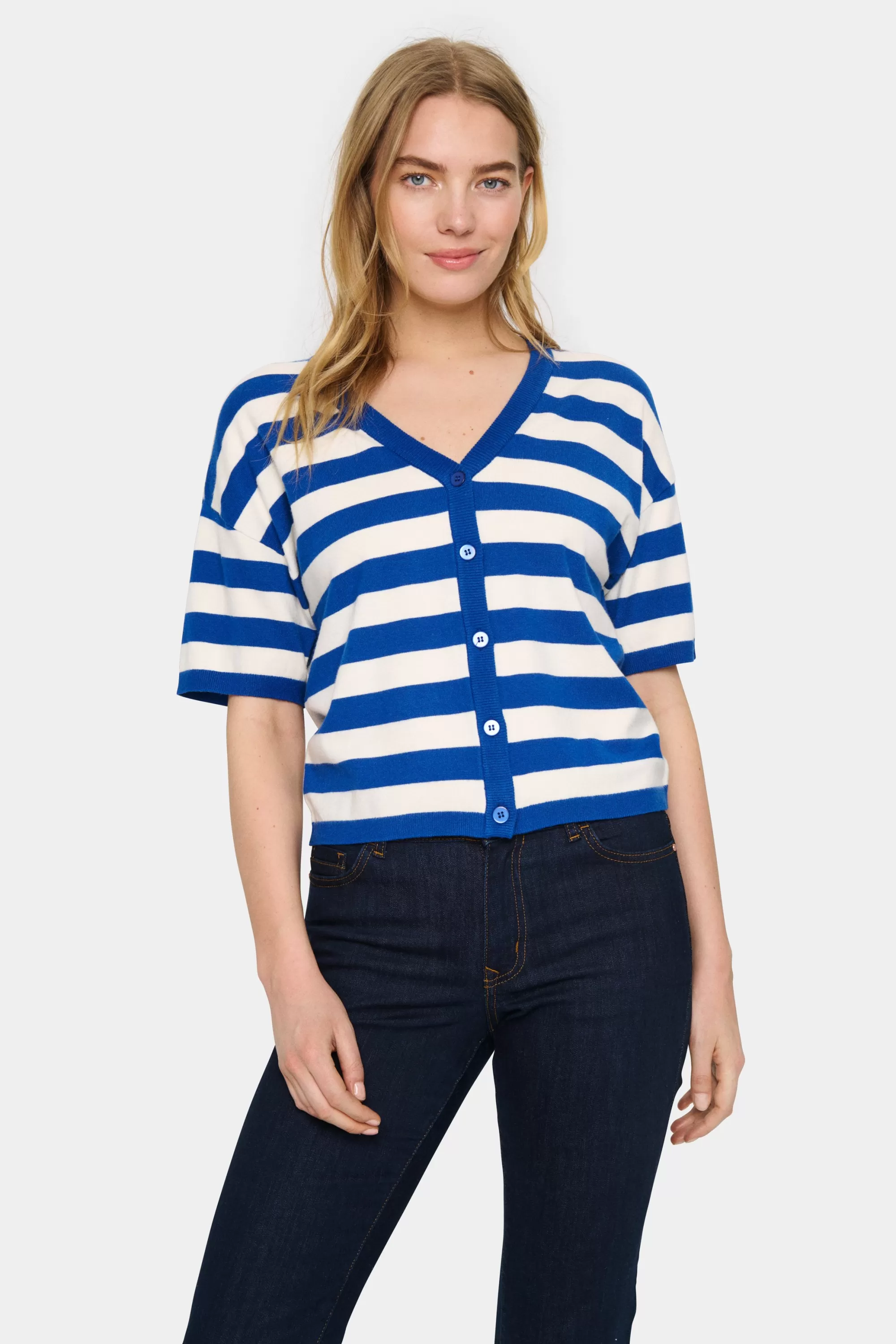 SaintTropez FikamSZ Cardigan SurfBlue Flash Sale