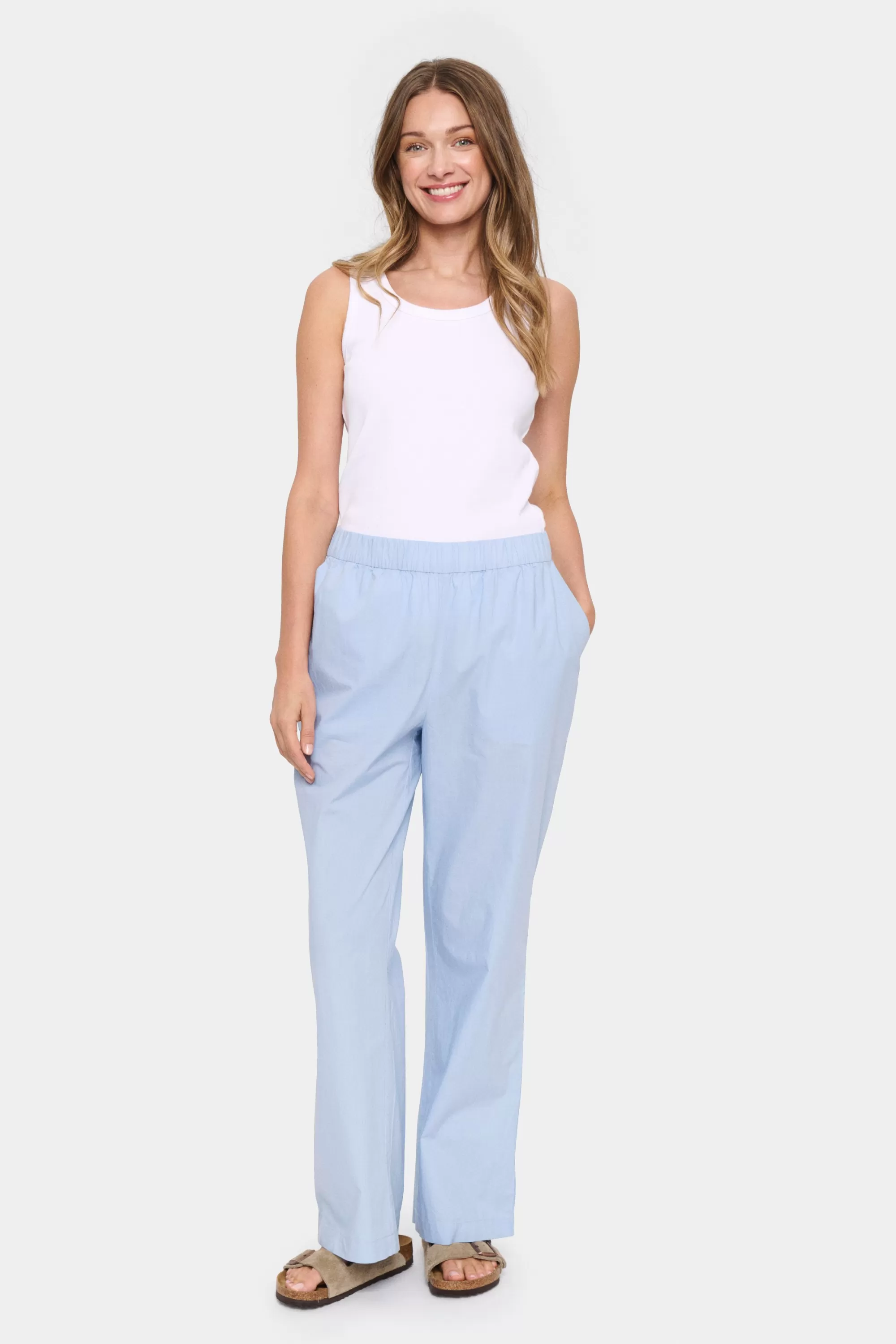 SaintTropez FindreSZ Byxor SoftChambray Sale
