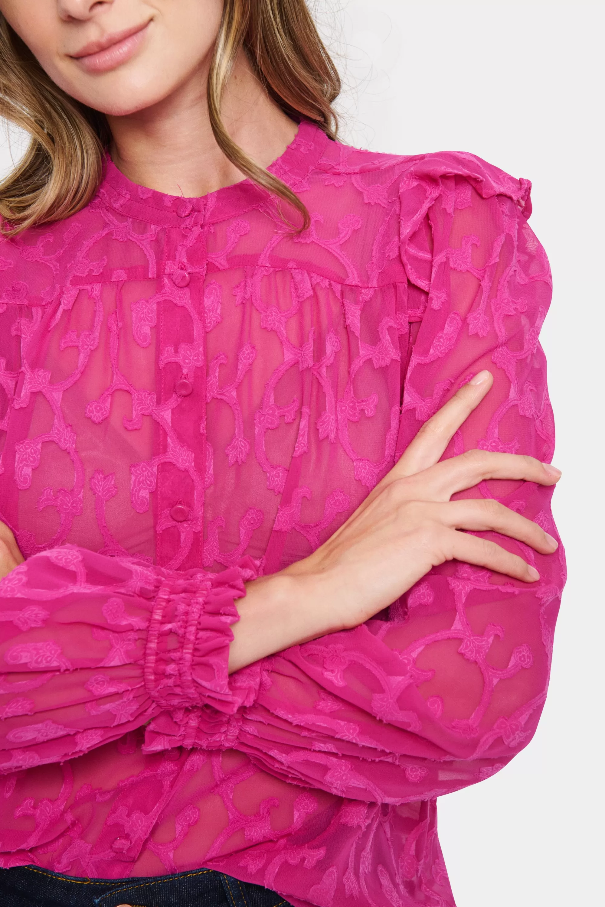 SaintTropez FivaSZ Blus FuchsiaRed Cheap