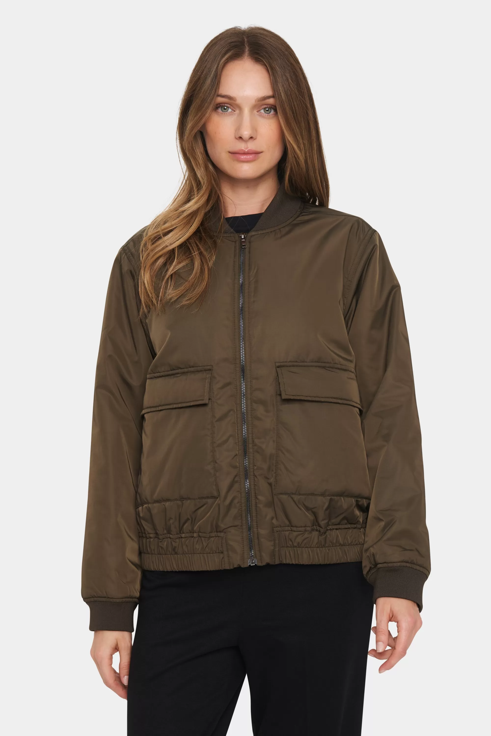 SaintTropez FreddaSZ Casual jakke ArmyGreen Best Sale