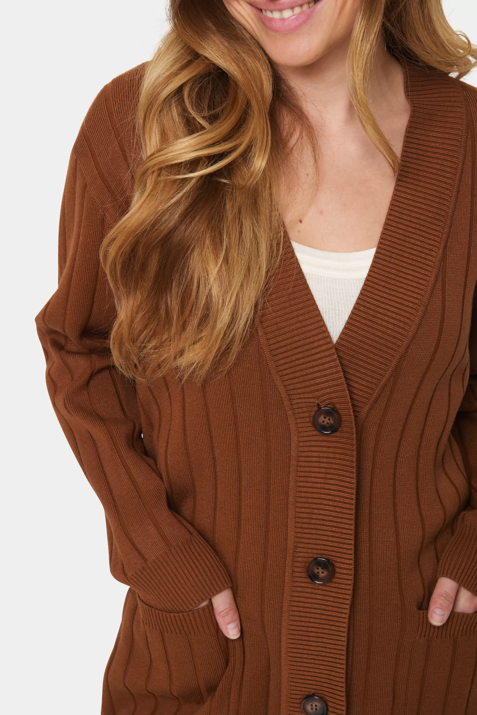 SaintTropez FumikoSZ Cardigan Nuthatch New