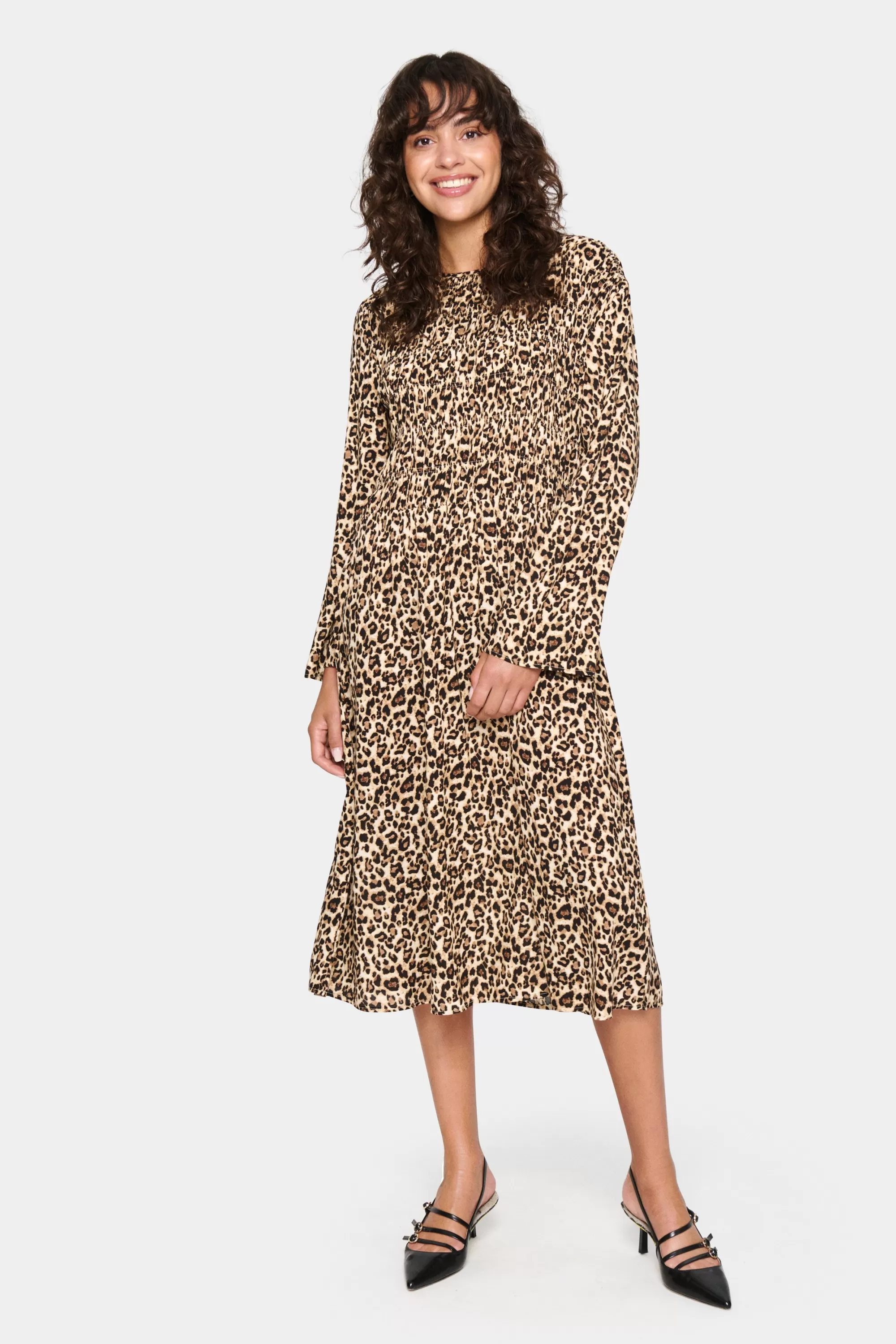 SaintTropez GazelSZ Leopard Dress BlackRegLeo Flash Sale