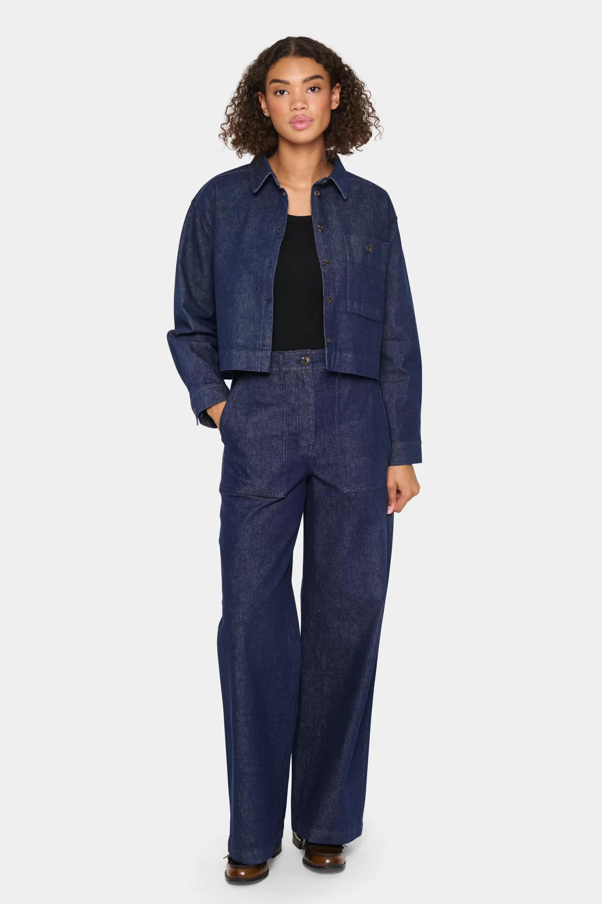 SaintTropez GwynnethSZ Byxor DarkBlueDenim Shop