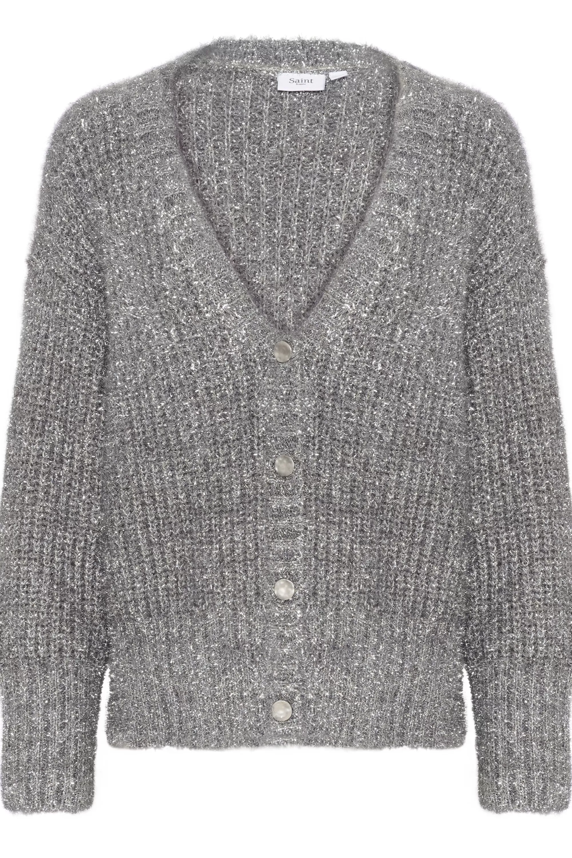 SaintTropez HalfaSZ Cardigan Silver Flash Sale