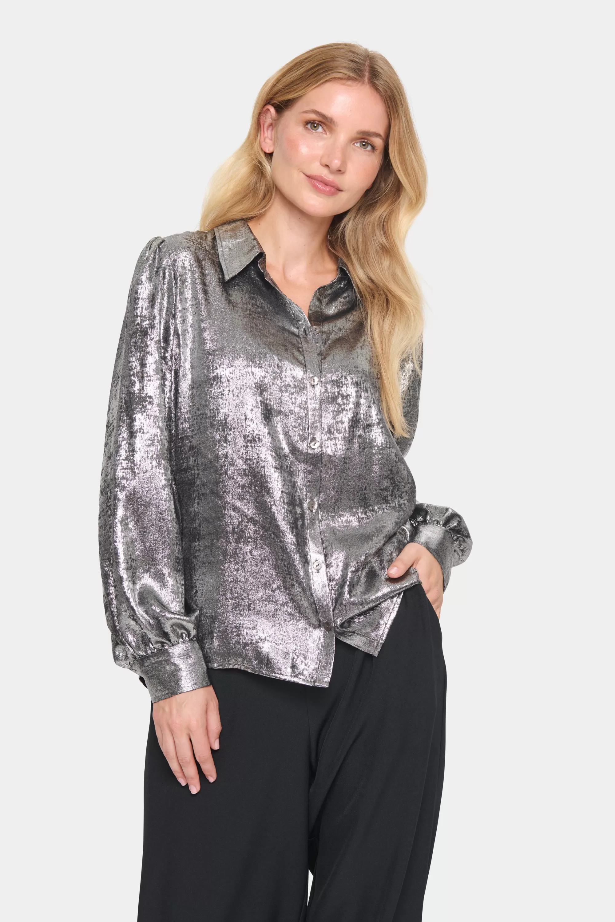 SaintTropez HamiSZ Skjorta Silver Sale