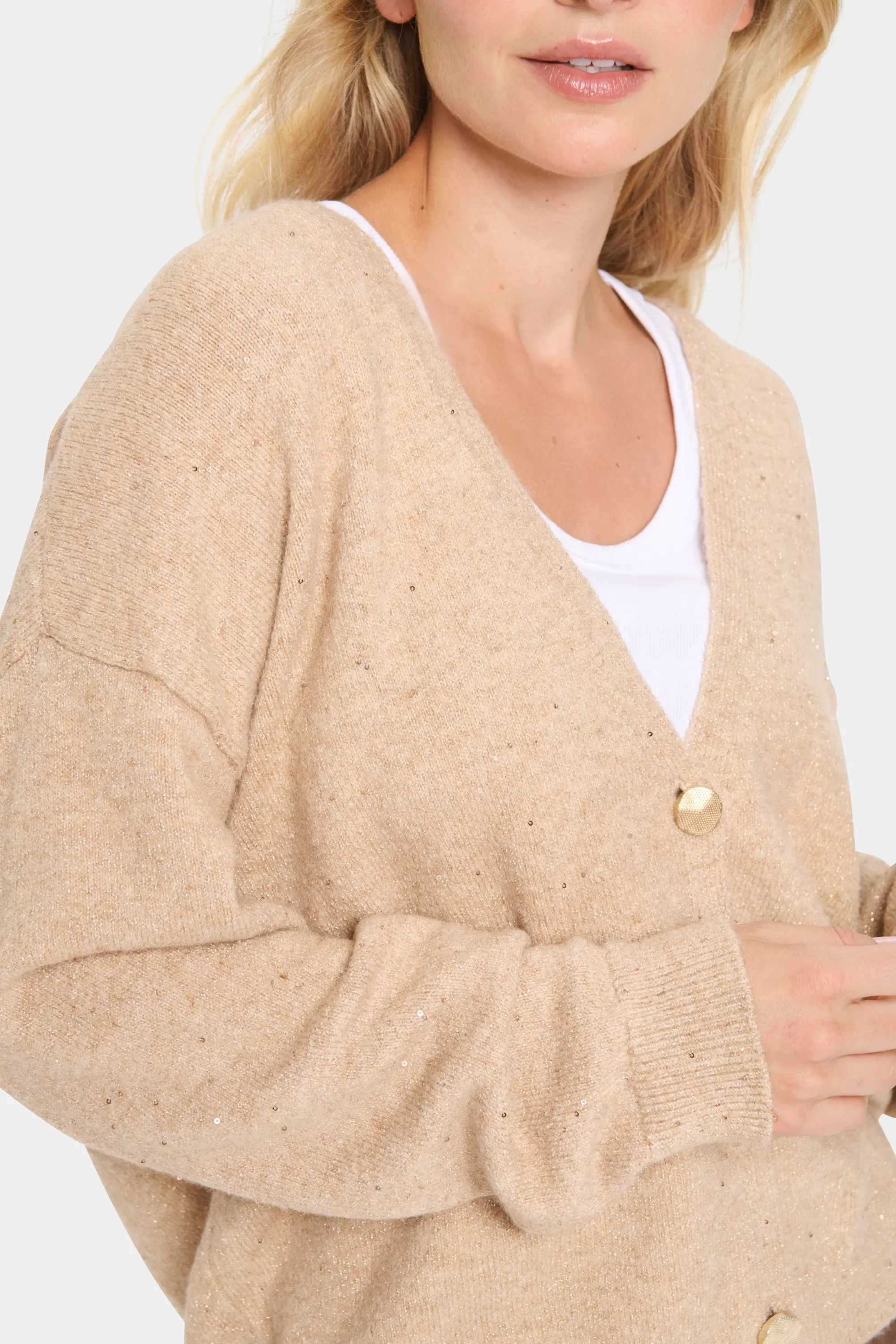 SaintTropez HayaSZ Cardigan Macadamia Best