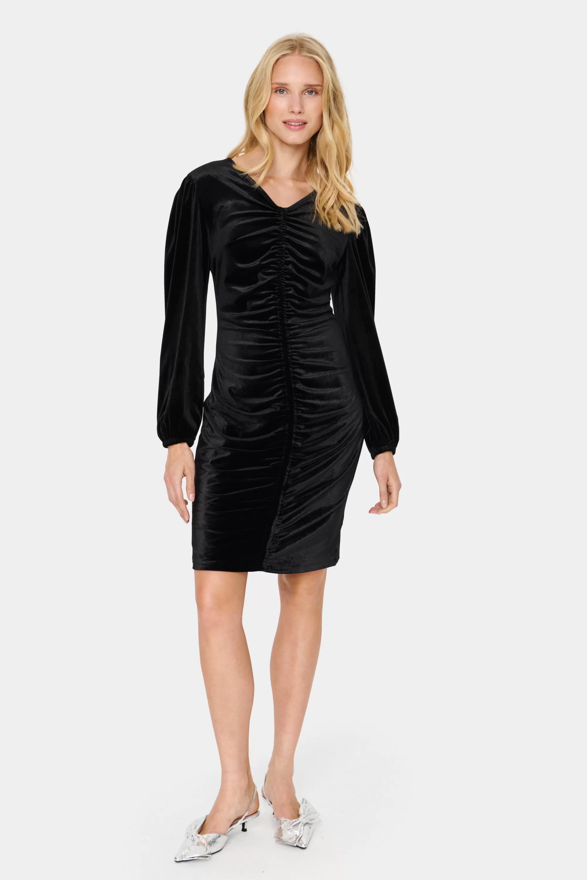 SaintTropez HebaSZ Velvet Klänning Black Online
