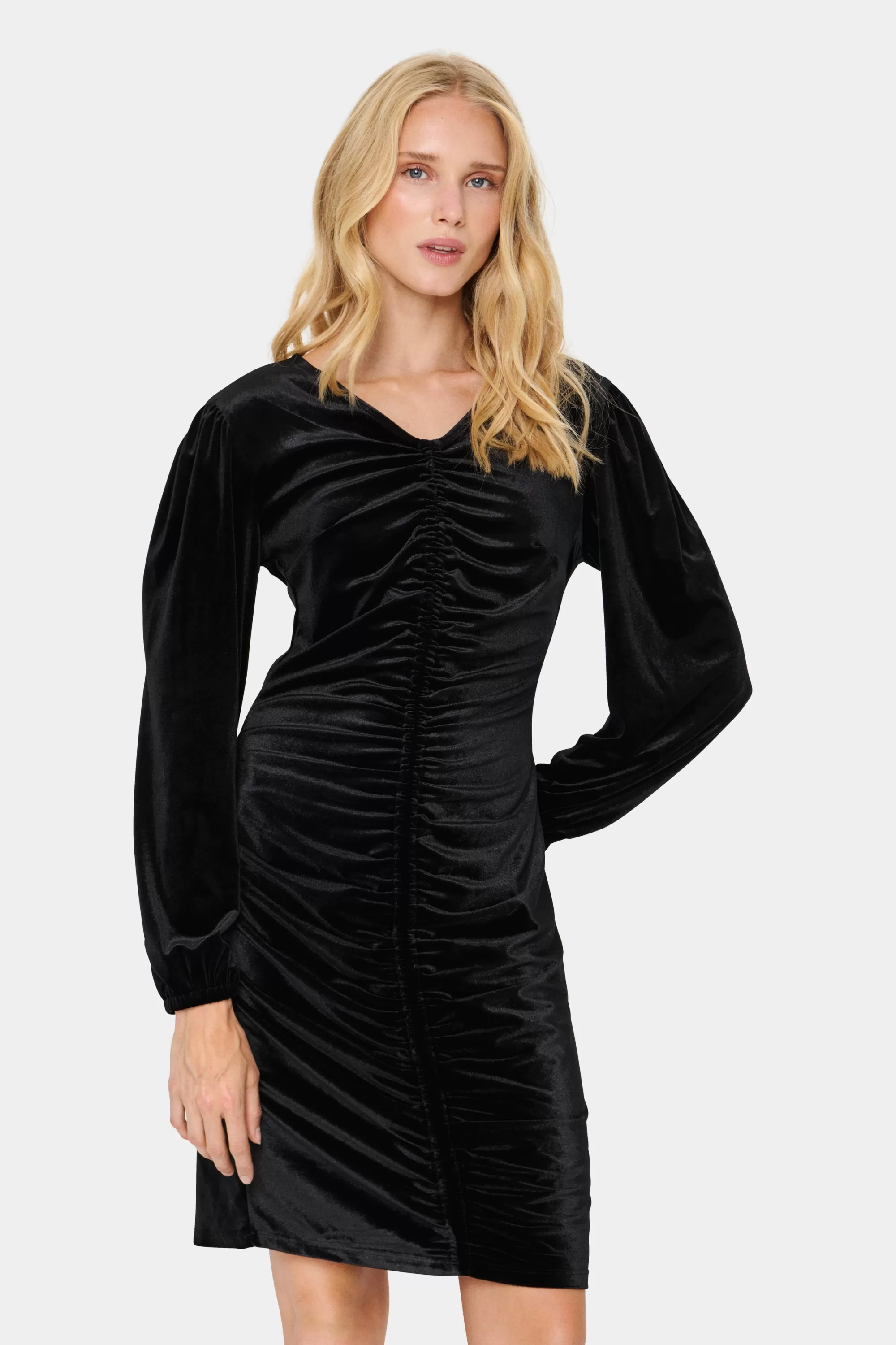 SaintTropez HebaSZ Velvet Klänning Black Online