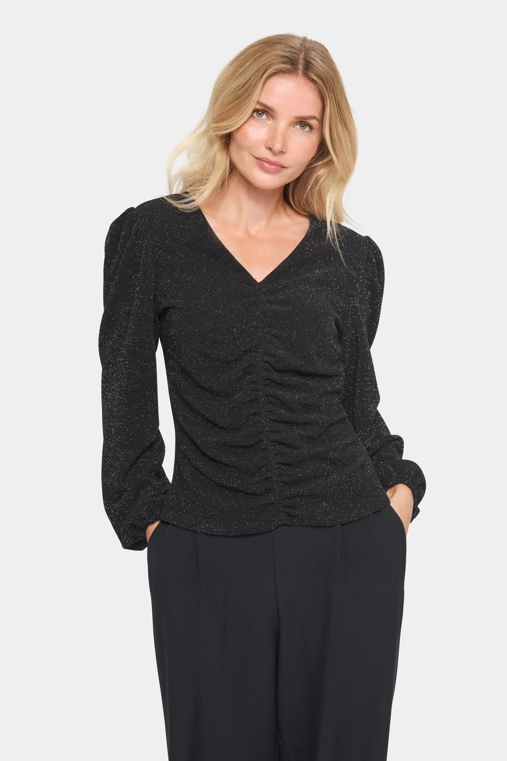 SaintTropez HelaSZ Blus Black Cheap