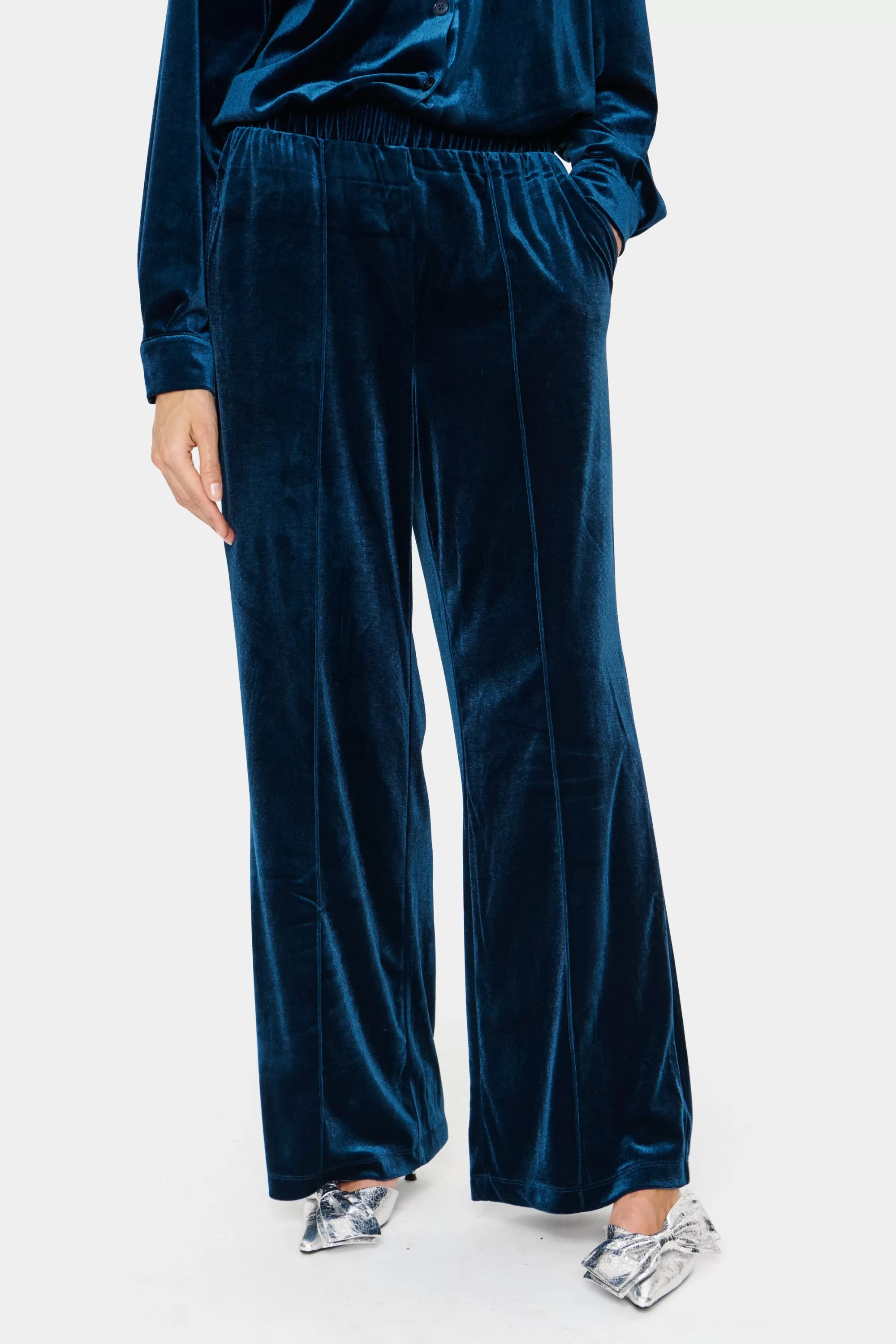 SaintTropez HenrikaSZ Velvet Byxor Titan Best