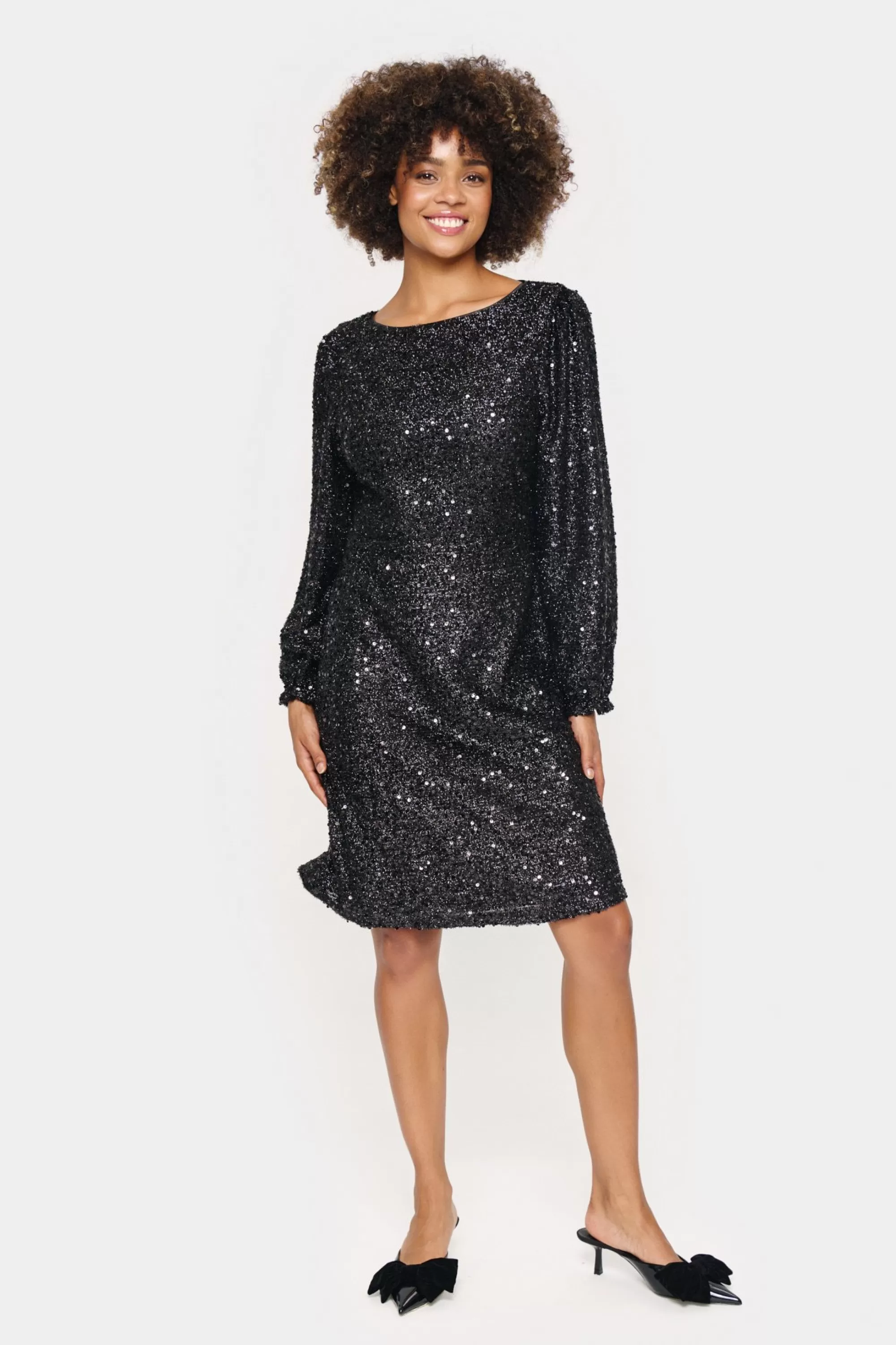 SaintTropez HinnaSZ Paljett Klänning Black Best Sale