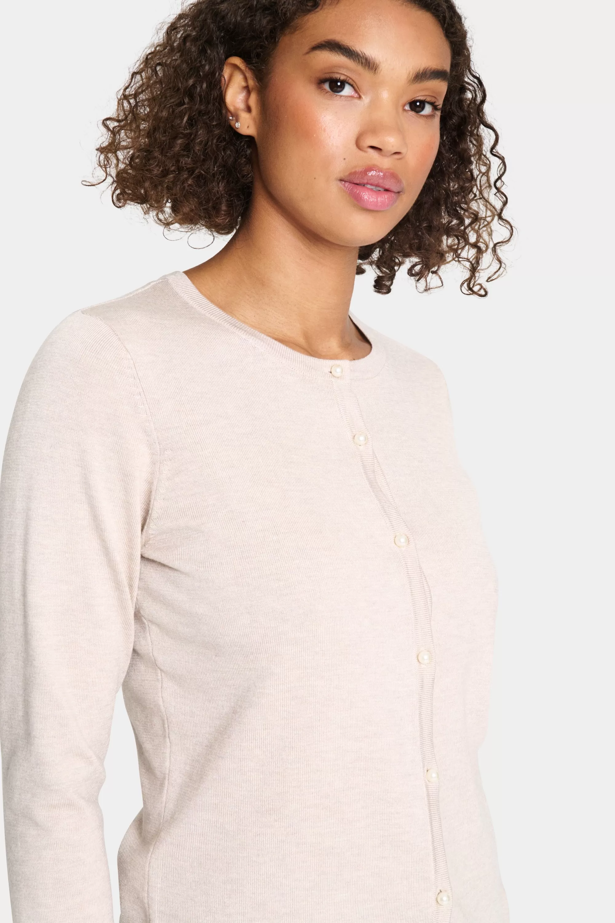 SaintTropez JemmaSZ Cardigan GrayMornMelange New