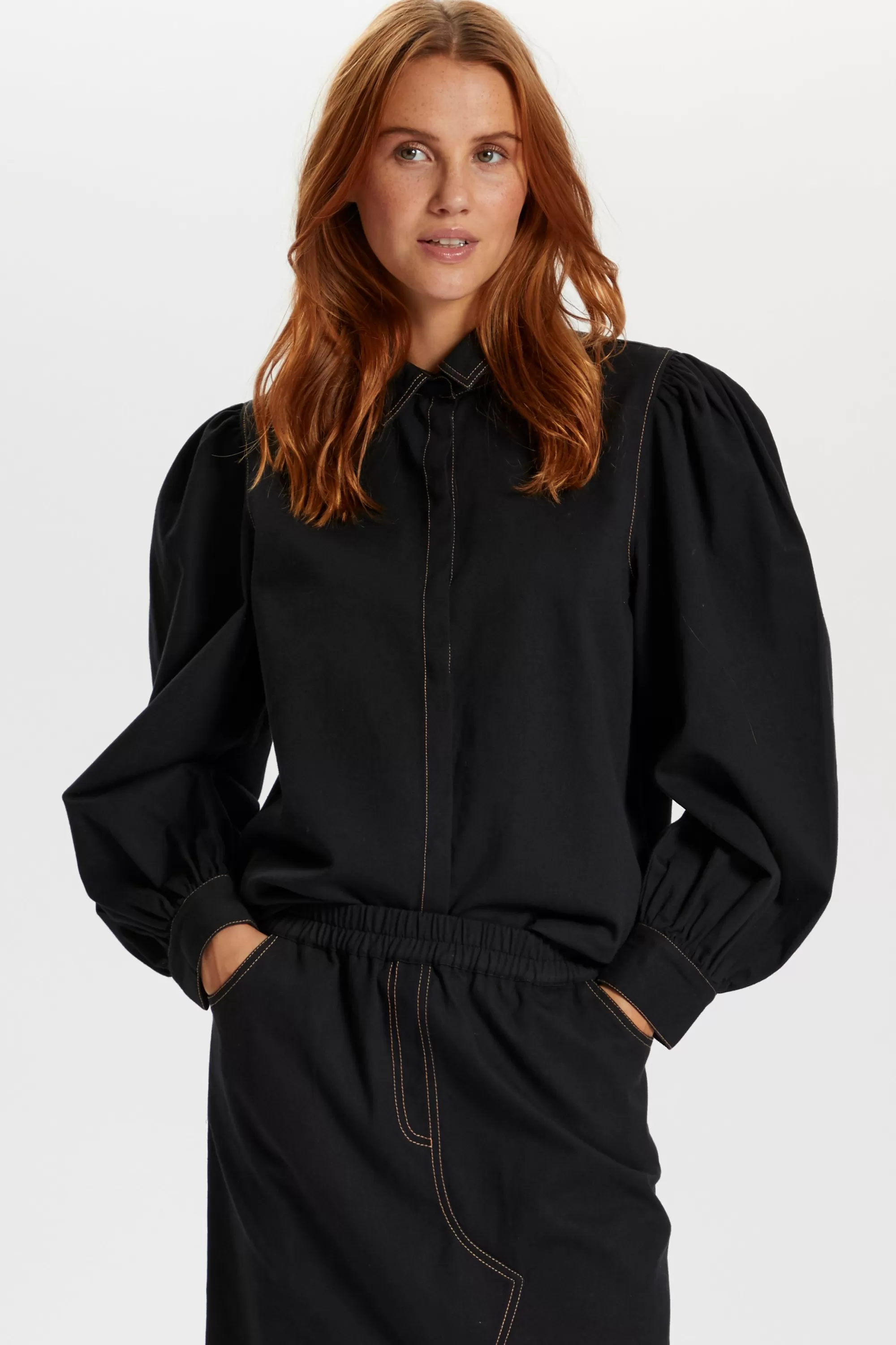 SaintTropez JodinaSZ Shirtnn Black Cheap