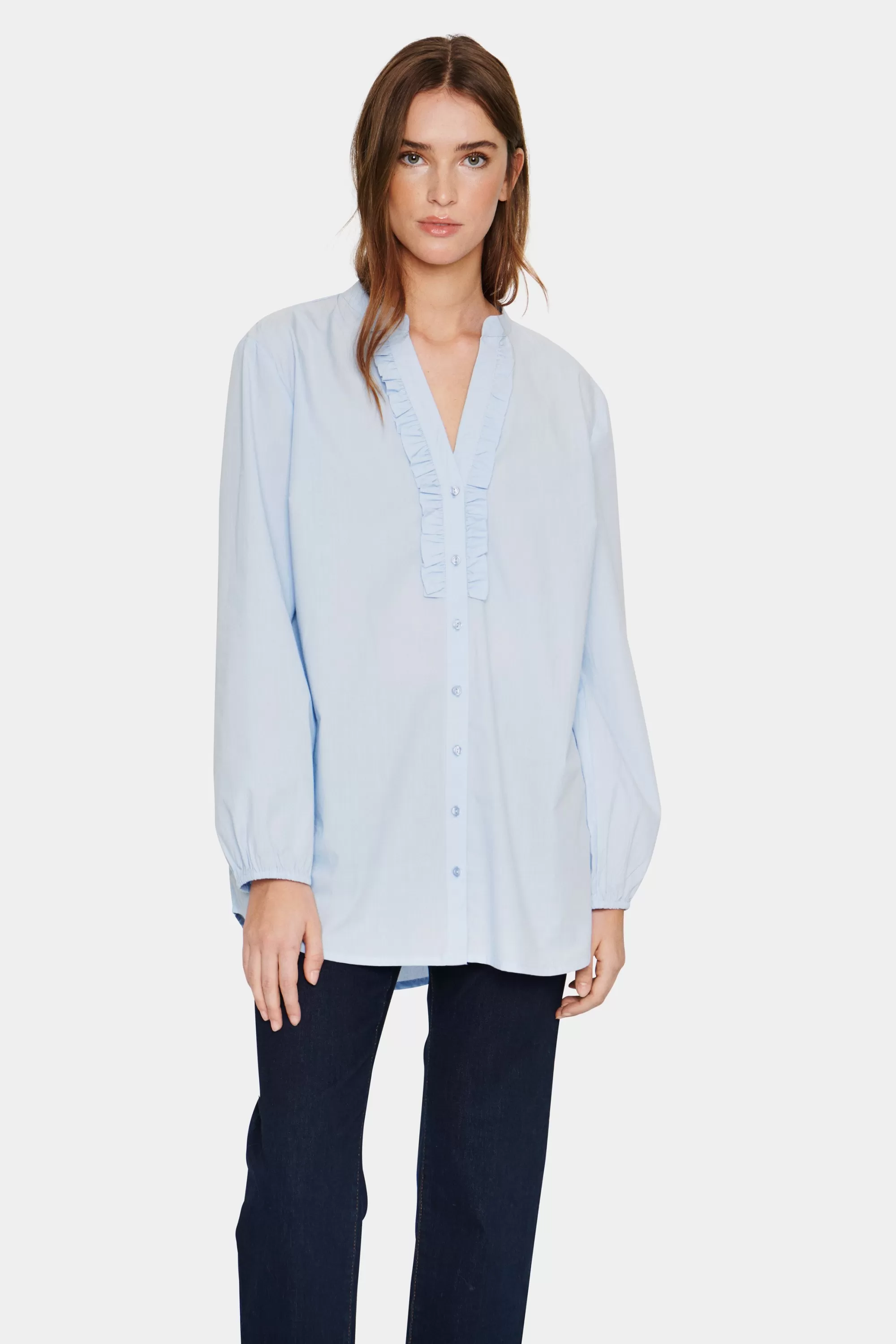 SaintTropez KallieSZ Skjorta ChambrayBlue Discount