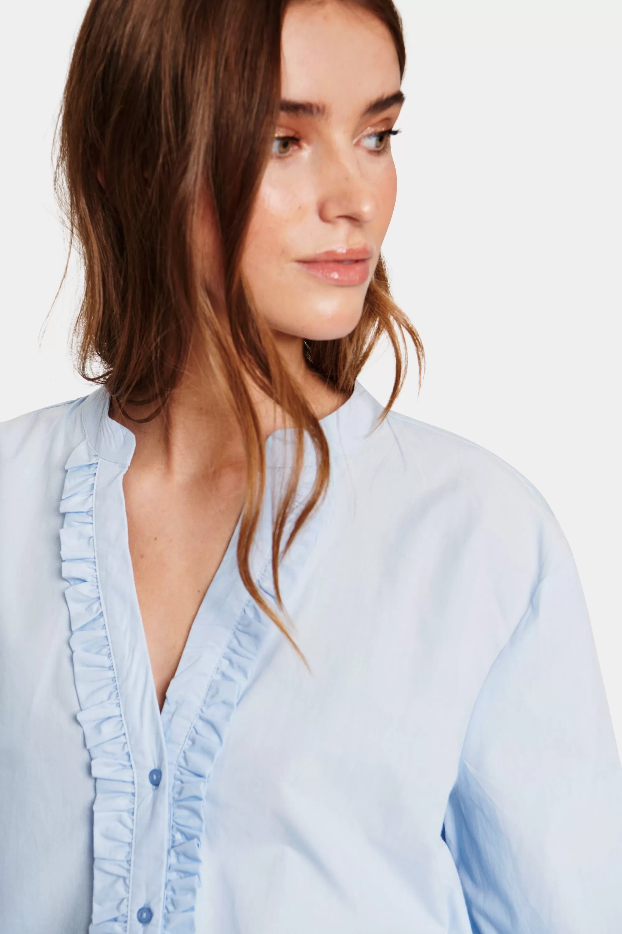 SaintTropez KallieSZ Skjorta ChambrayBlue Discount