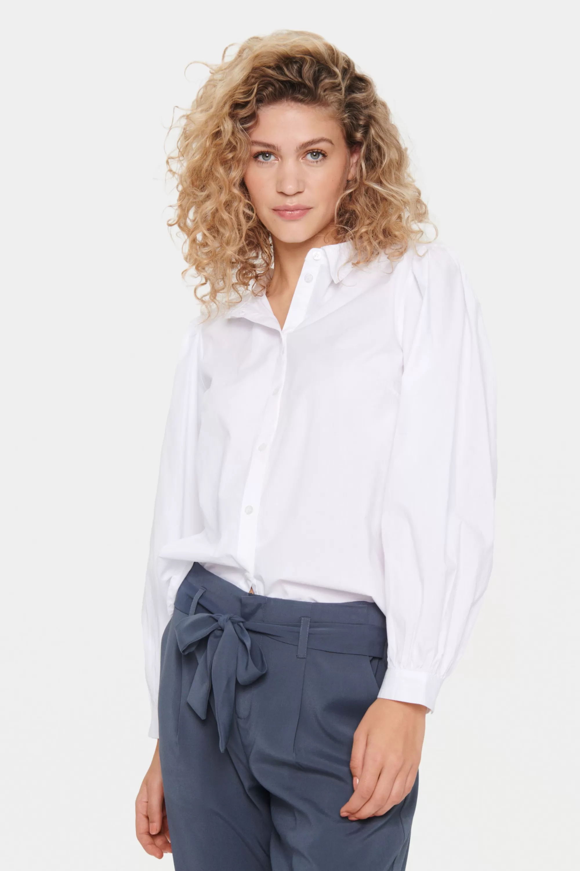 SaintTropez KecelinSZ Skjorta BrightWhite Discount