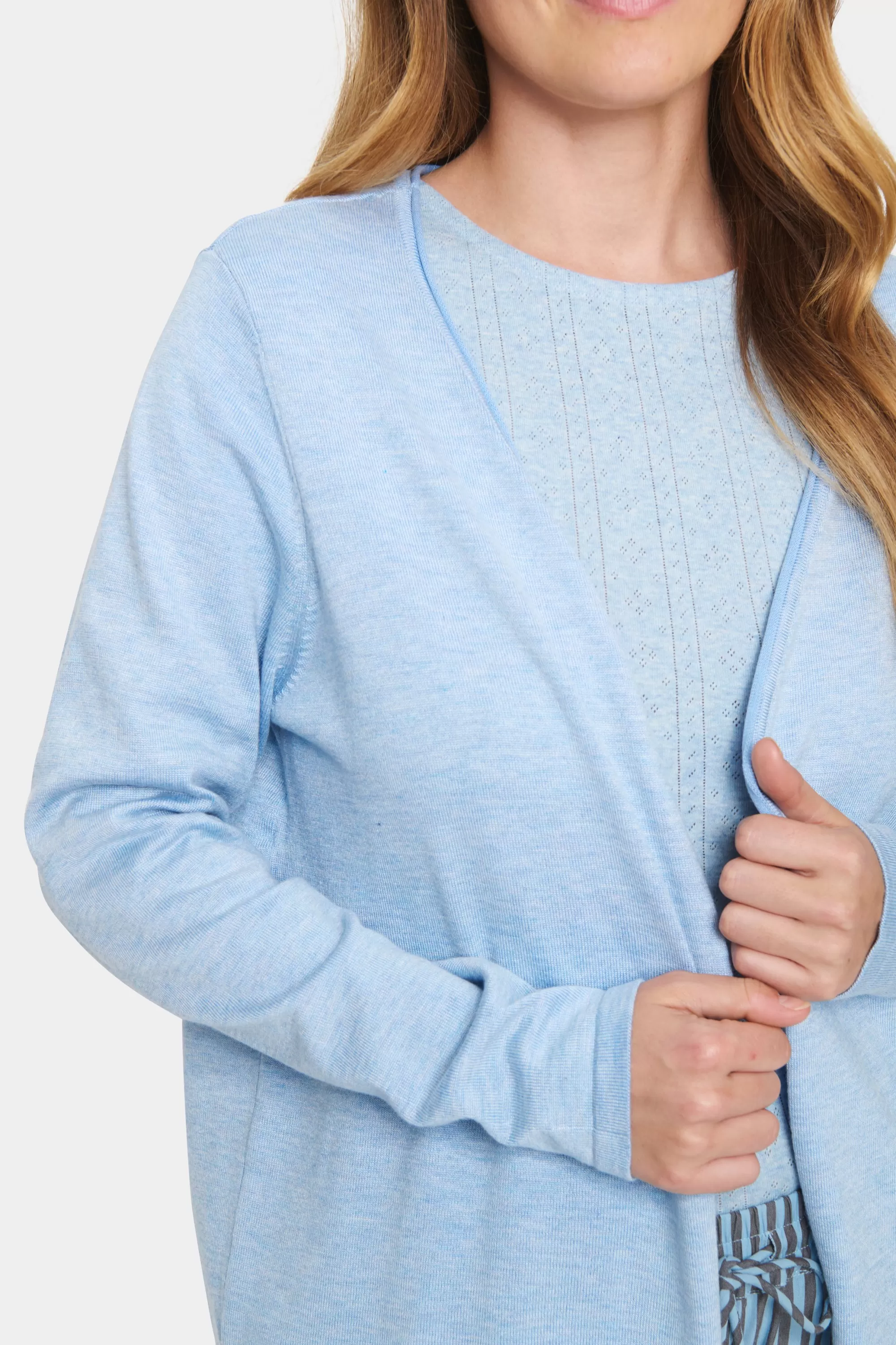 SaintTropez KilaSZ Cardigan HeatherMelange Sale