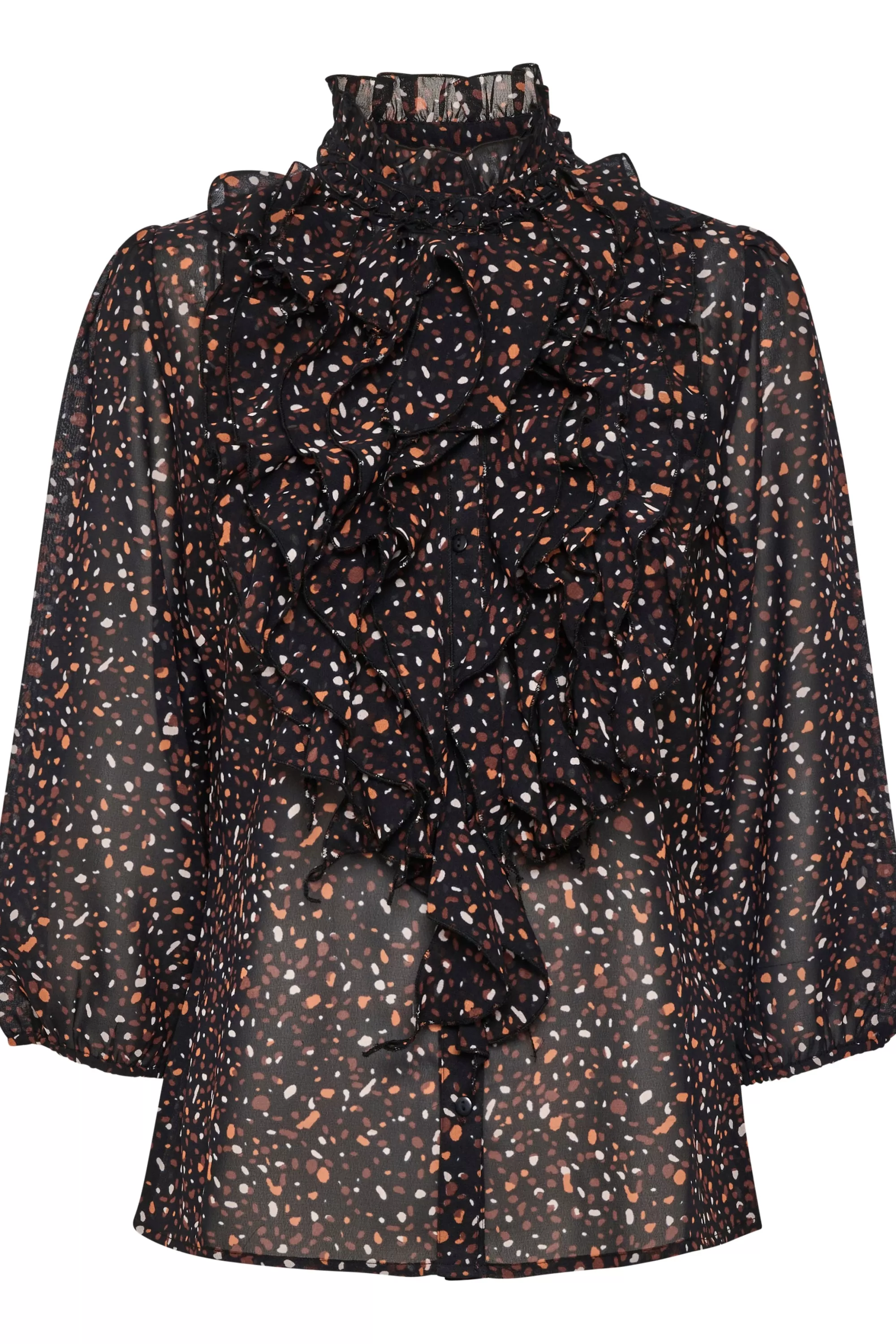 SaintTropez LiljaSZ Blus BlackMultiDots New