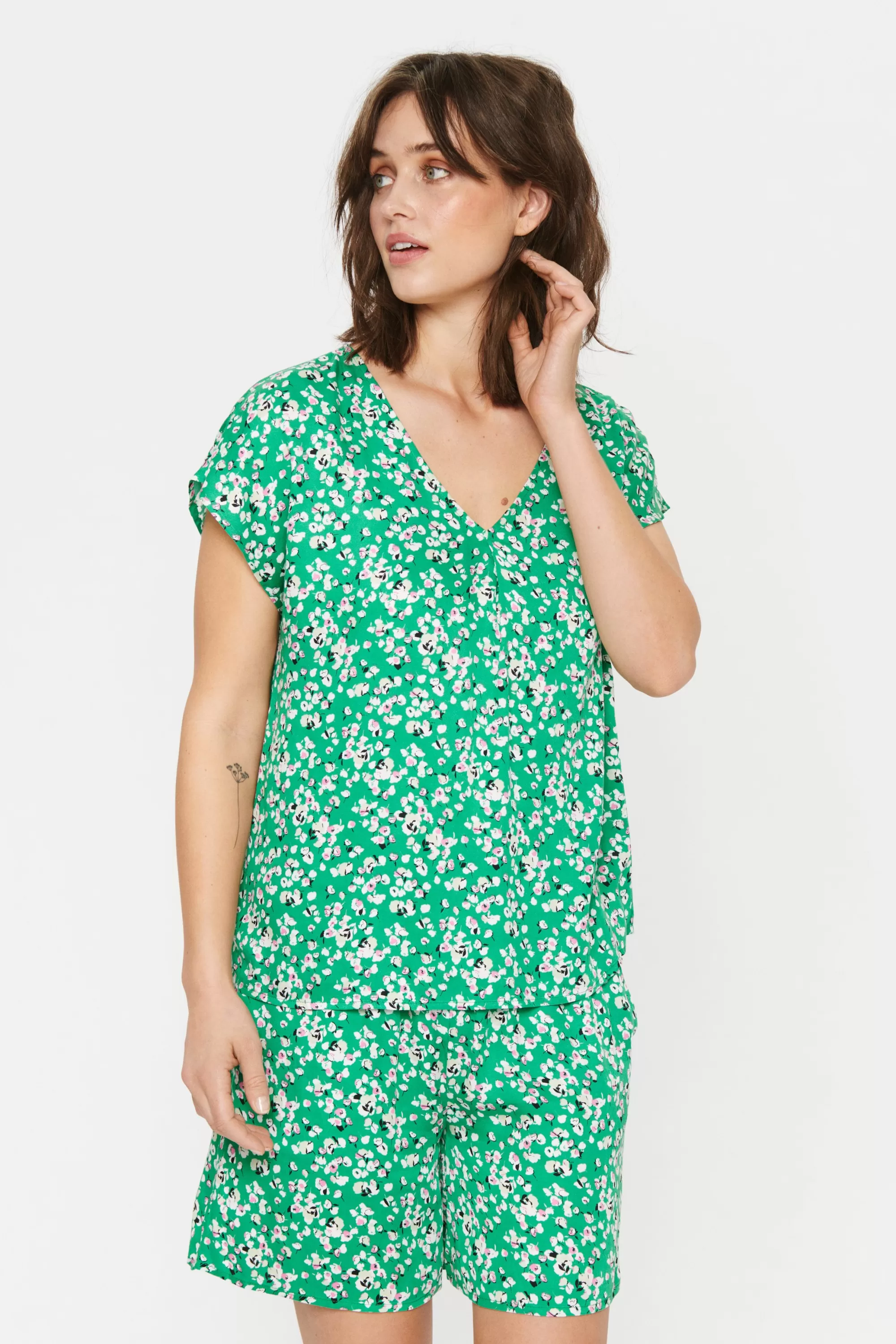 SaintTropez MaddinSZ Top J.BeanChuteFleurs Fashion