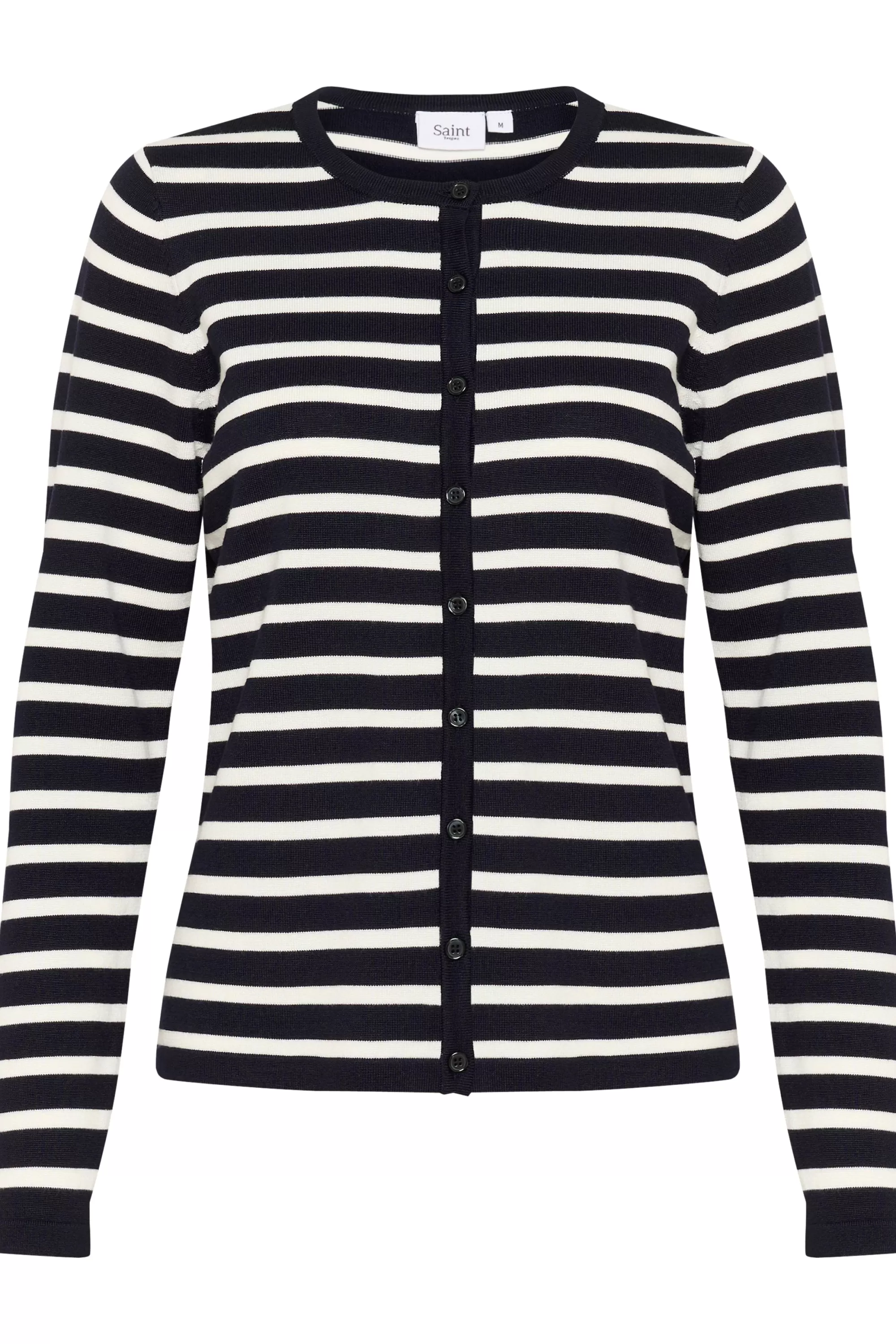 SaintTropez MilaSZ Cardigan BlackMilaStripe Store
