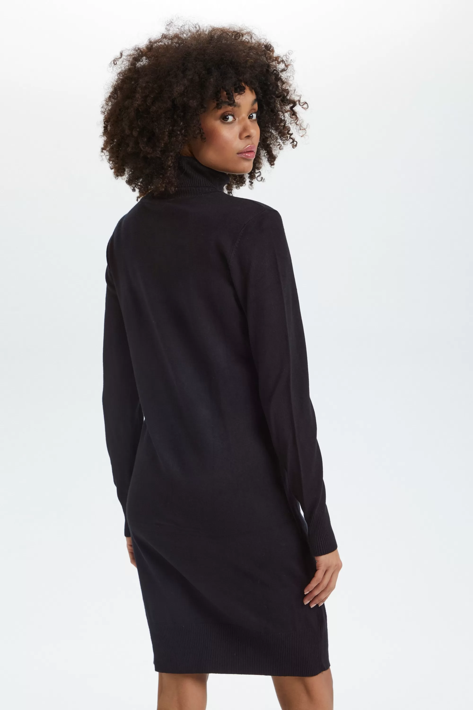 SaintTropez MilaSZ Rollneck Dress Black Flash Sale