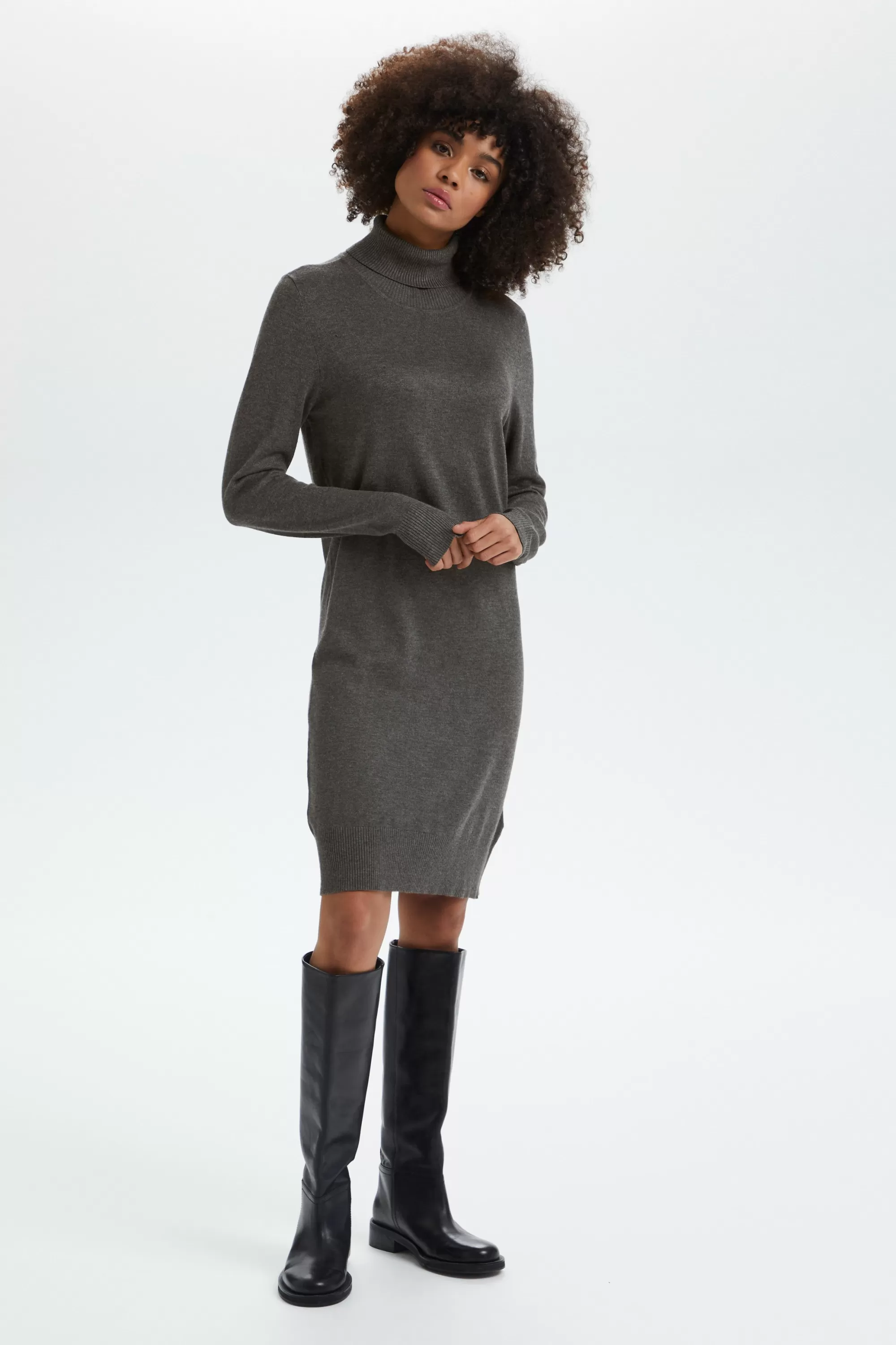 SaintTropez MilaSZ Rollneck Dress G.IronM. Best Sale