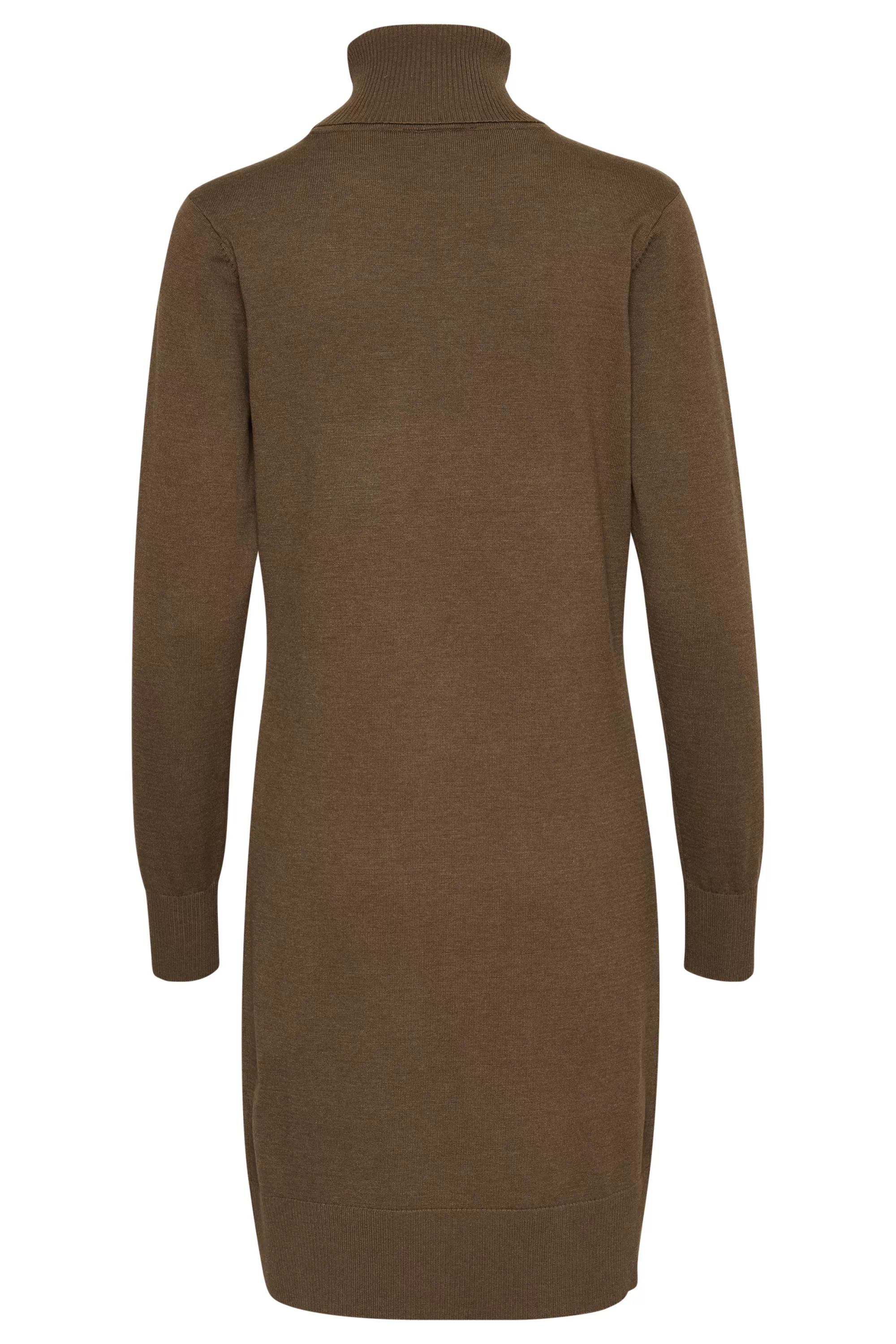 SaintTropez MilaSZ Rollneck Dress ShitakeMelange Best